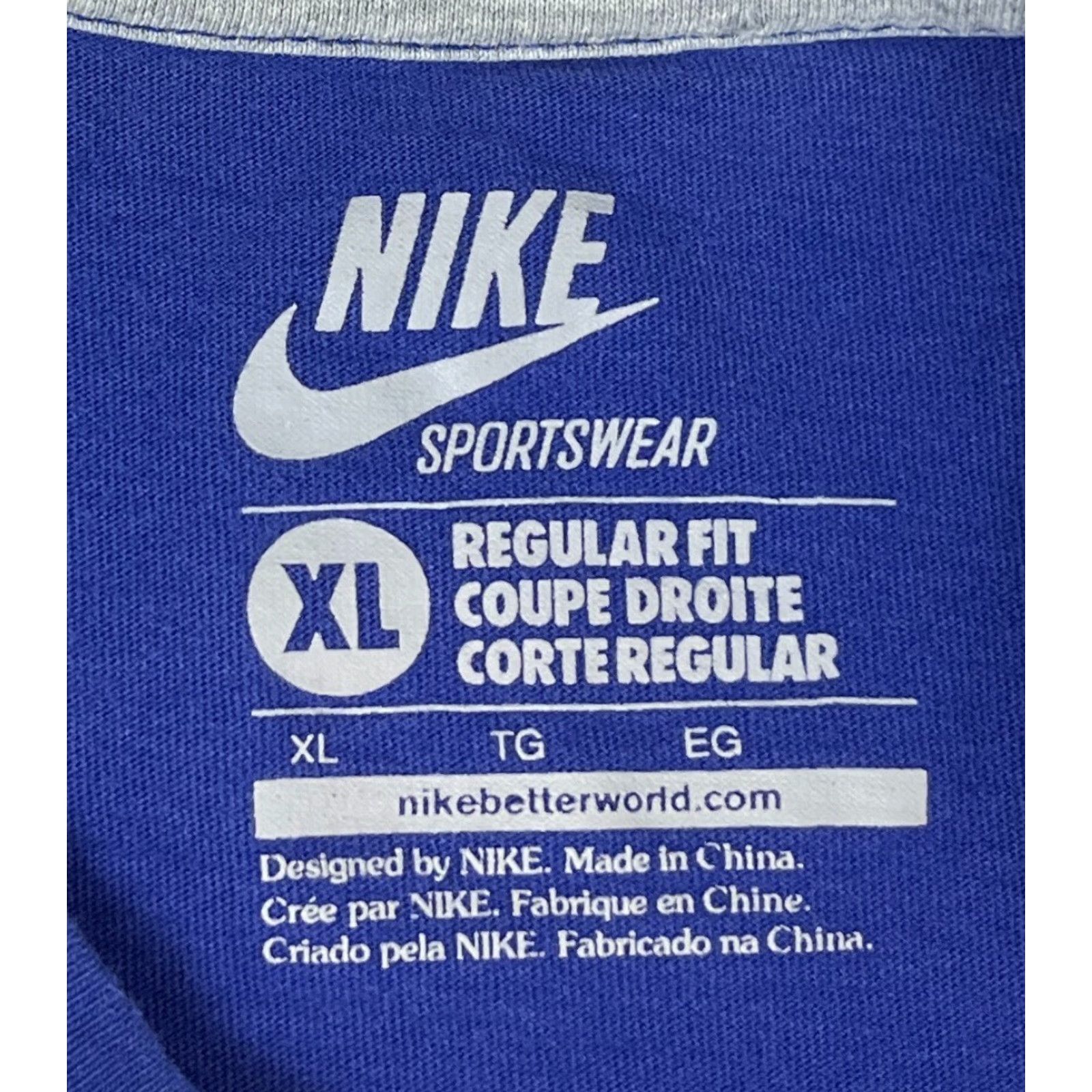 Nike Nike Air Graphic T-Shirt Nike Men XL Blue 2013 559406-433 Short Sleeve Crew Neck 100% Cotton Size US XL / EU 56 / 4 - 5 Thumbnail