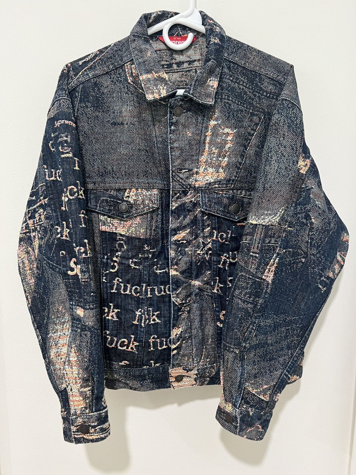 Supreme Archive Denim Jacquard Trucker シュプリーム Archive Denim