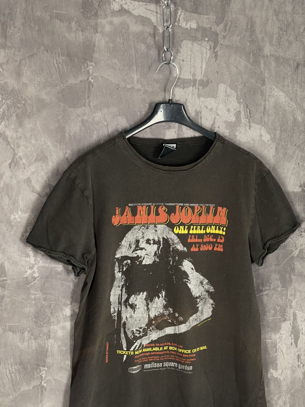 Band Tees × Vintage Vintage vtg Janis Joplin rock & roll band tee t-Shirt Size US M / EU 48-50 / 2 - 7 Thumbnail