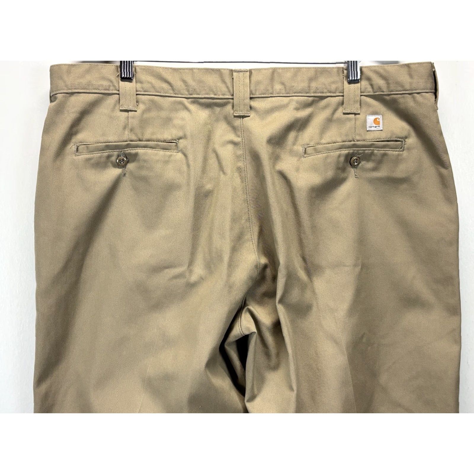 Carhartt Carhartt Mens Pants 40 Beige Khaki Utility Blended Twill Work Chinos 40x30 Size US 40 / EU 56 - 4 Thumbnail