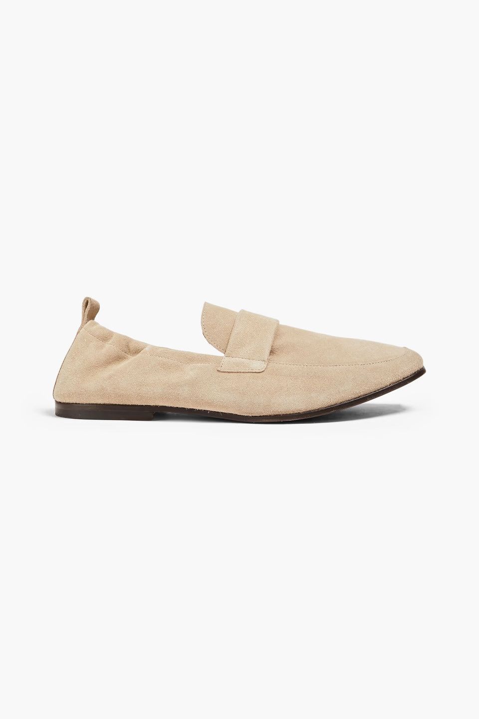 Officine Generale o1mle1025 Salomon Suede Slipper Loafer in Neutrals Size US 7 / EU 40 - 1 Thumbnail