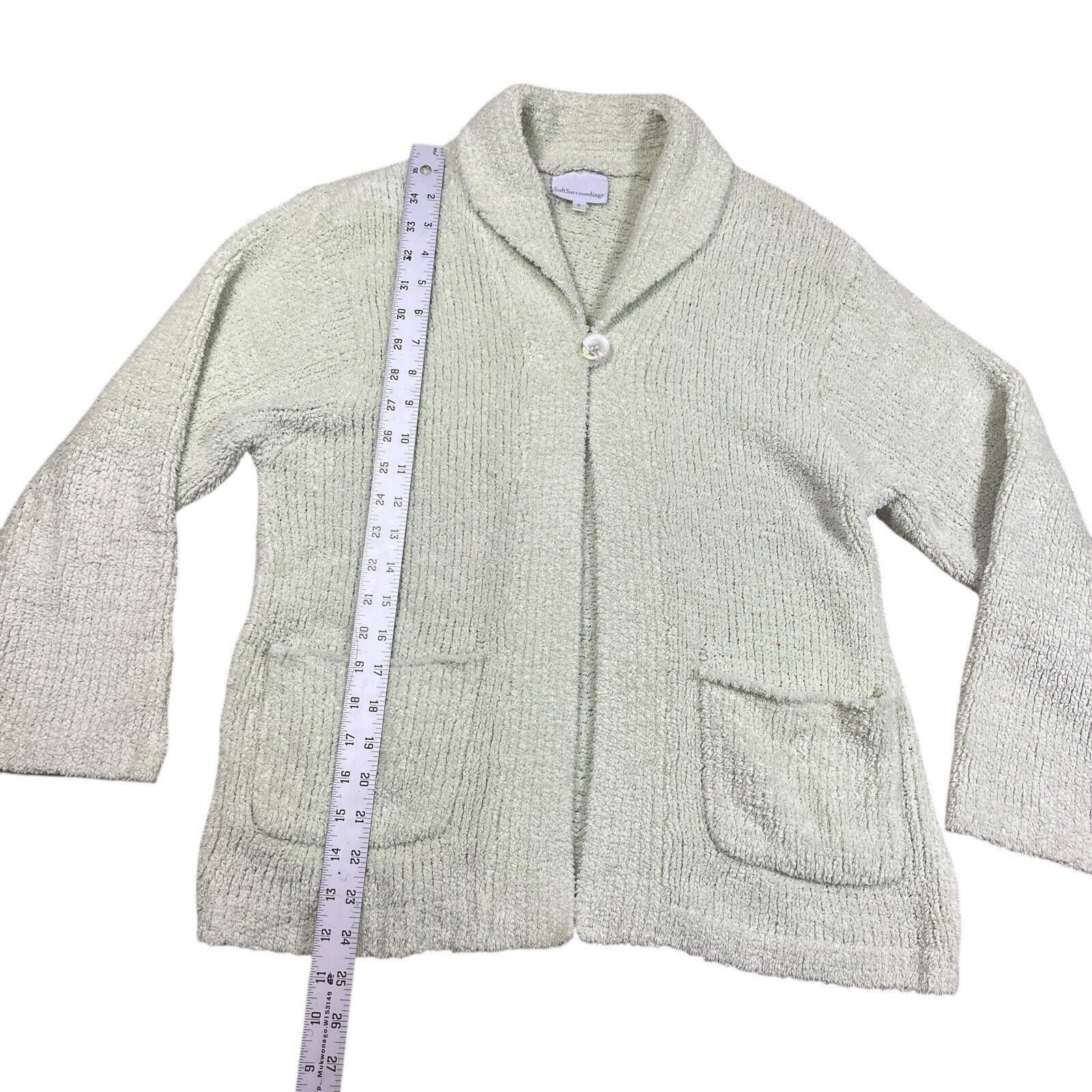 Other SOFT SURROUNDINGS Light Green Cardigan Loungewear Size Small Size S / US 4 / IT 40 - 3 Thumbnail