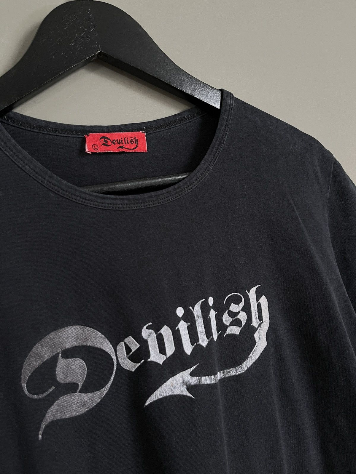 Vintage y2k DEVILISH Grunge Punk Gothic T-shirt Size L / US 10 / IT 46 - 6 Thumbnail