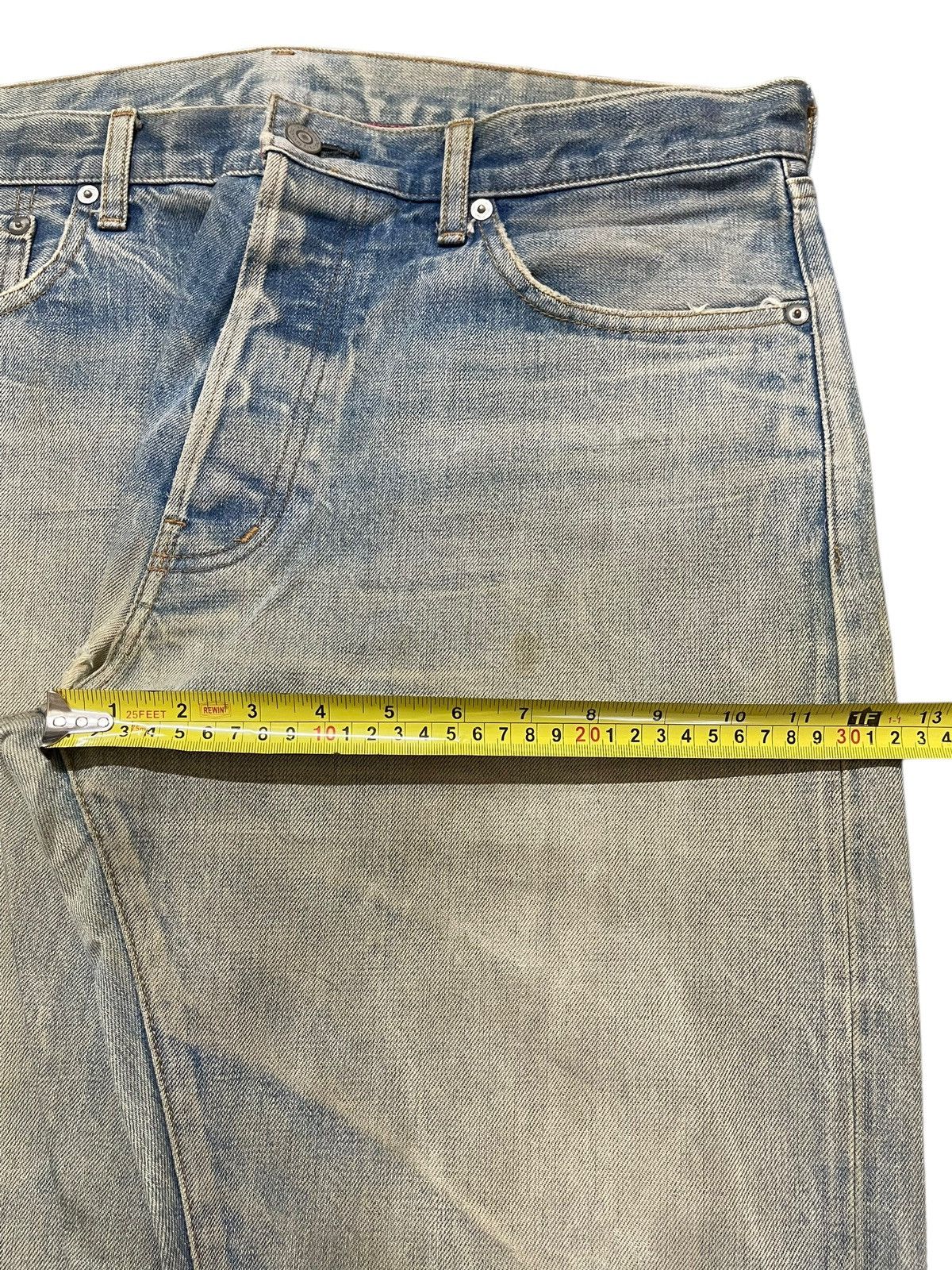 JNCO Vintage Japanese Brand Mud Faded Wash Style Baggy Jeans Size US 36 / EU 52 - 14 Thumbnail