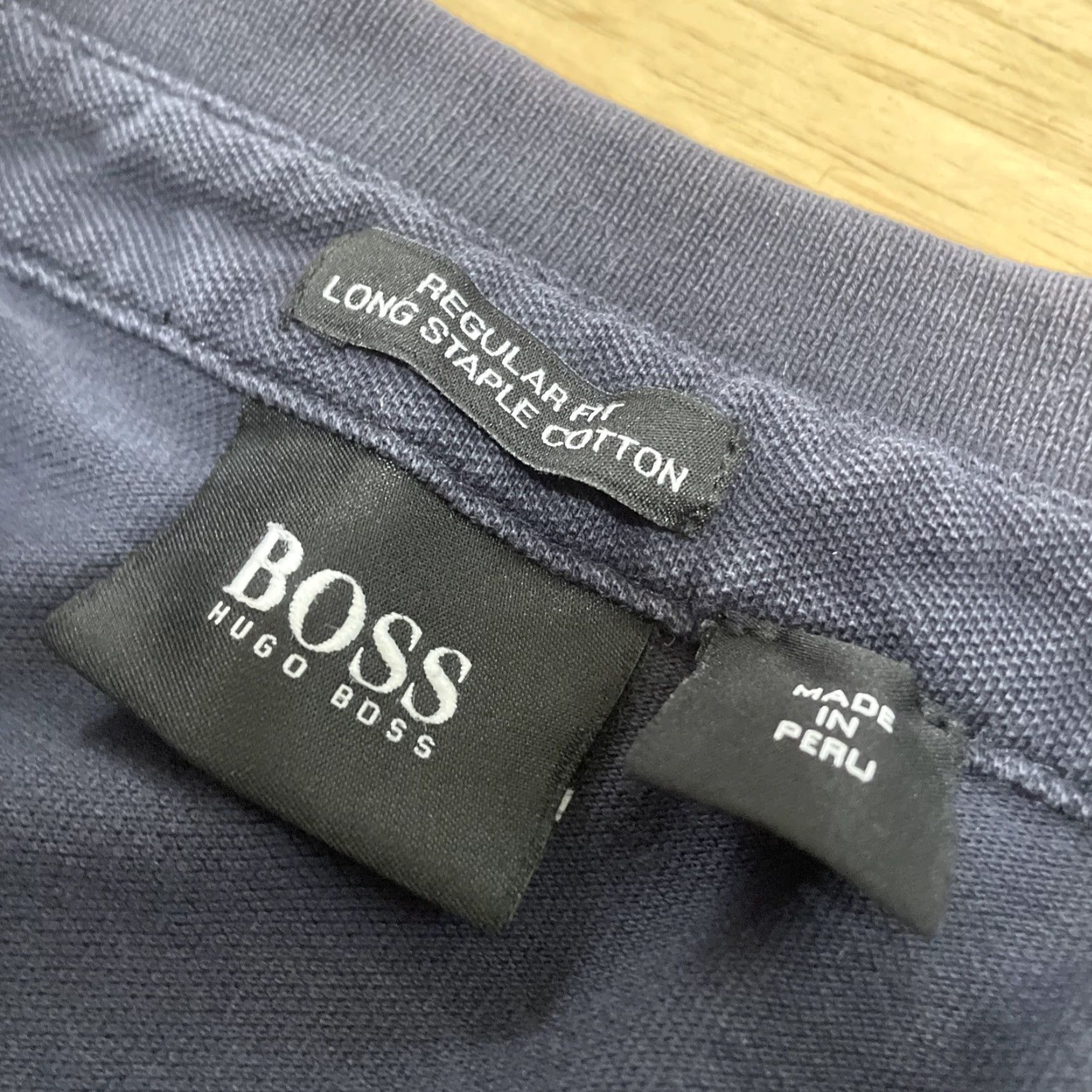 Hugo Boss HUGO BOSS Polo Shirt Men S Black Dark Blue Regular Long Staple Cotton Golf Exec Shirt Mens Polo Black Size US S / EU 44-46 / 1 - 4 Thumbnail