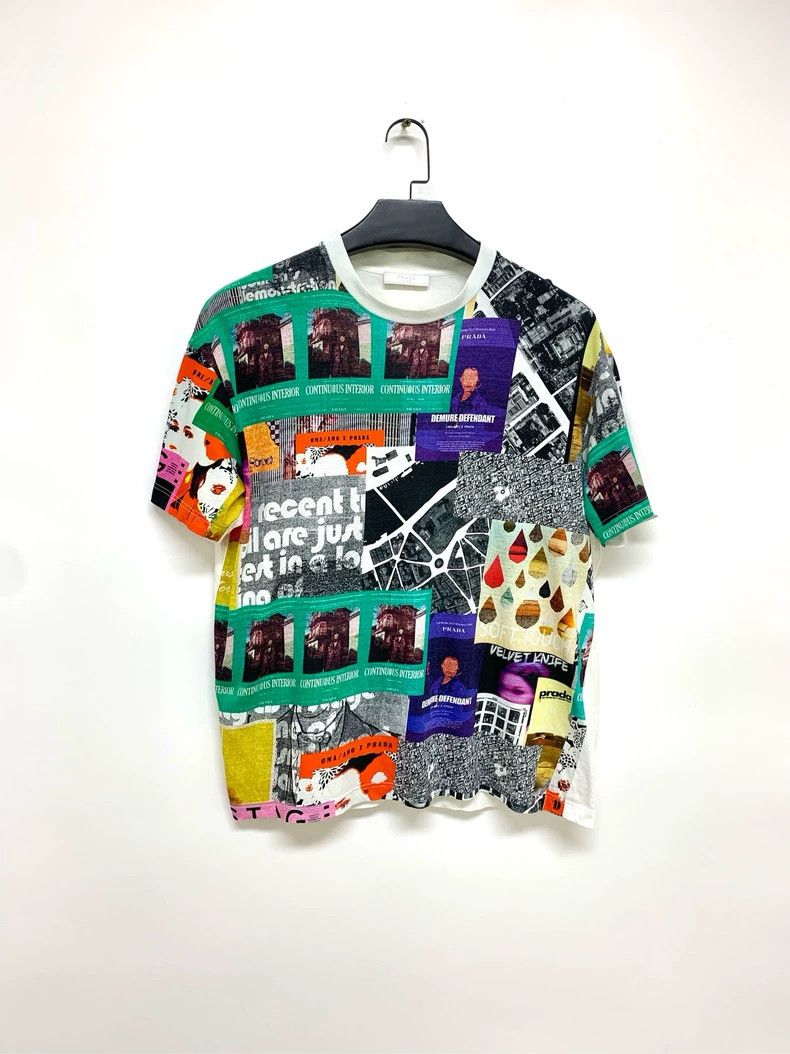 Prada Prada Graffiti printed short sleeves 2501-Nextarrow Size US XL / EU 56 / 4 - 1 Thumbnail