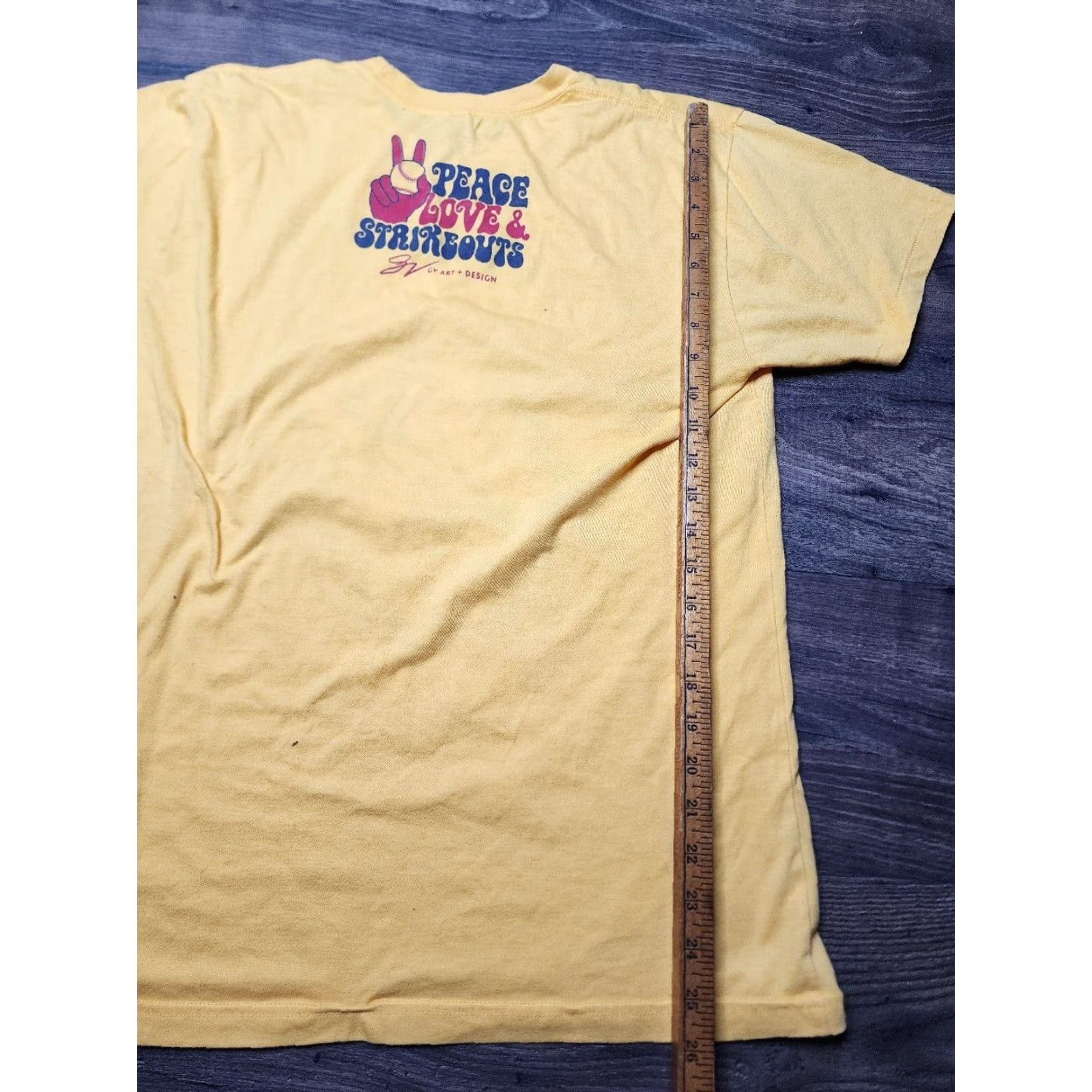 American Apparel MLB Mike Clevinger SUNSHINE Art Double Sided Cotton T Shirt Adult Large Yellow Size US L / EU 52-54 / 3 - 4 Thumbnail