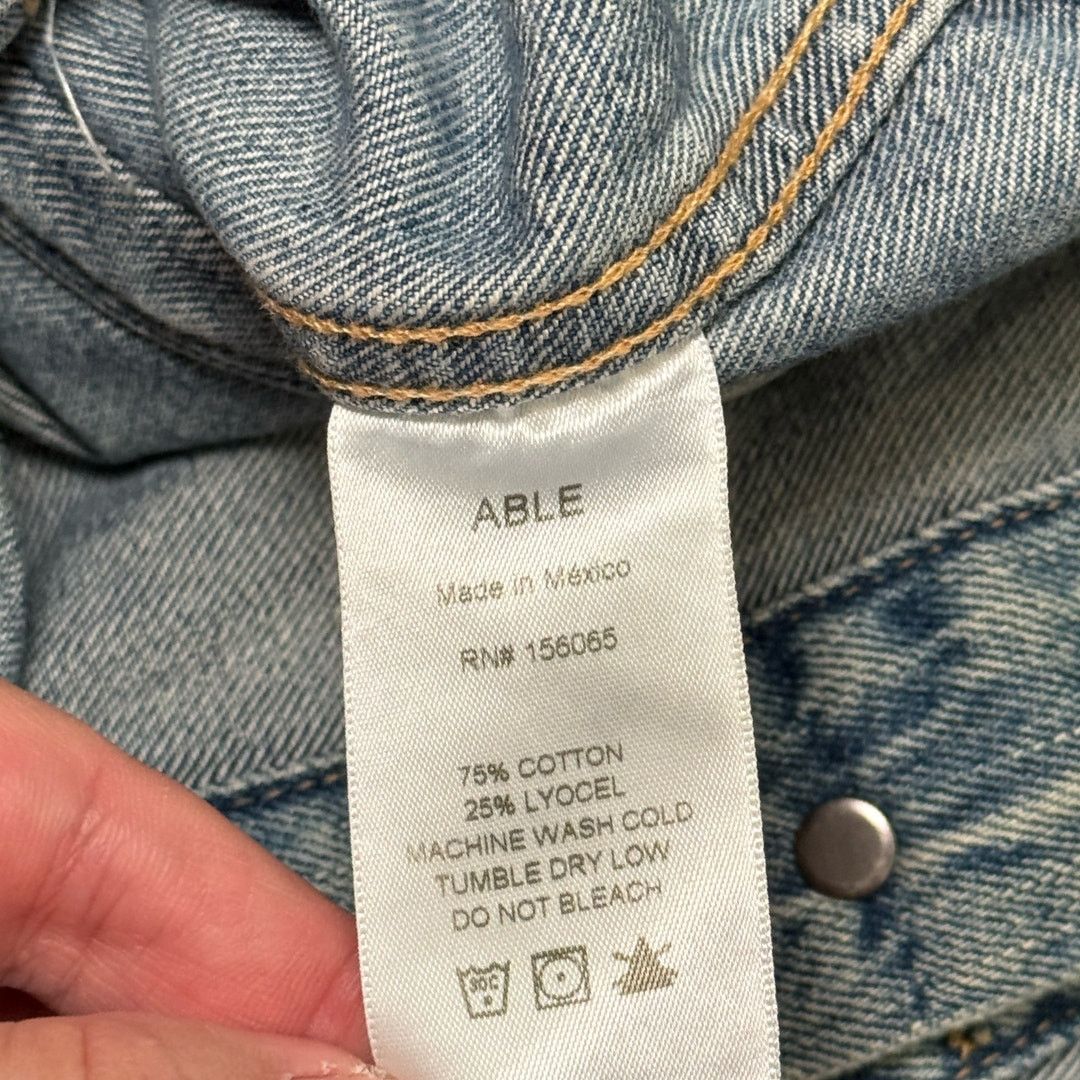 ABLE ABLE Light Wash Denim Trucker Jacket Women's Medium Size M / US 6-8 / IT 42-44 - 7 Thumbnail