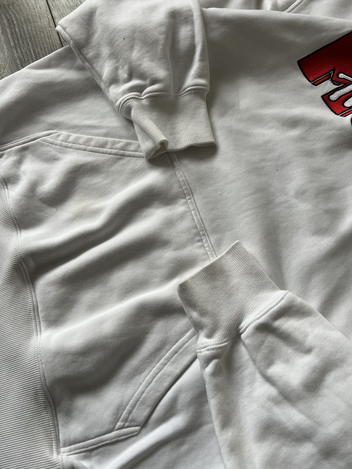 Moschino ‼️Moschino x H&M x Mtv Big Knit Logo White Hoodie‼️ Size US S / EU 44-46 / 1 - 14 Thumbnail
