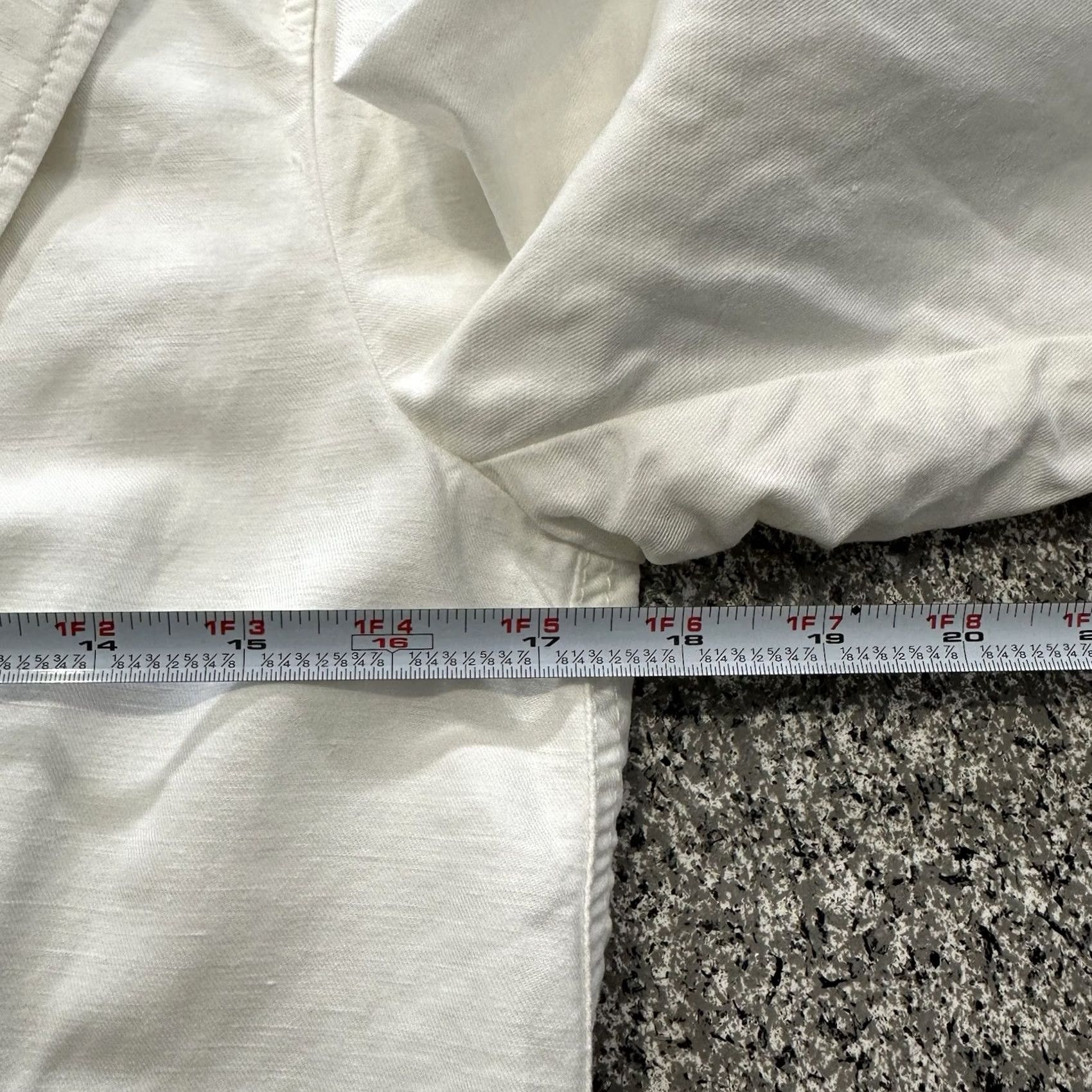 Gap Gap Blazer Shirt Womens 8 White Solid One Button Y2K Preppy Linen Blend Hooded Lightweight Full Zip Jacket Size M / US 6-8 / IT 42-44 - 3 Thumbnail