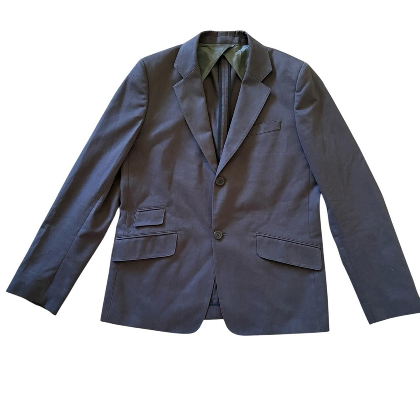 A.P.C. A.P.C. Rue Madame Paris Cotton Charcoal Gray Men's Blazer Size 42R - 3 Thumbnail