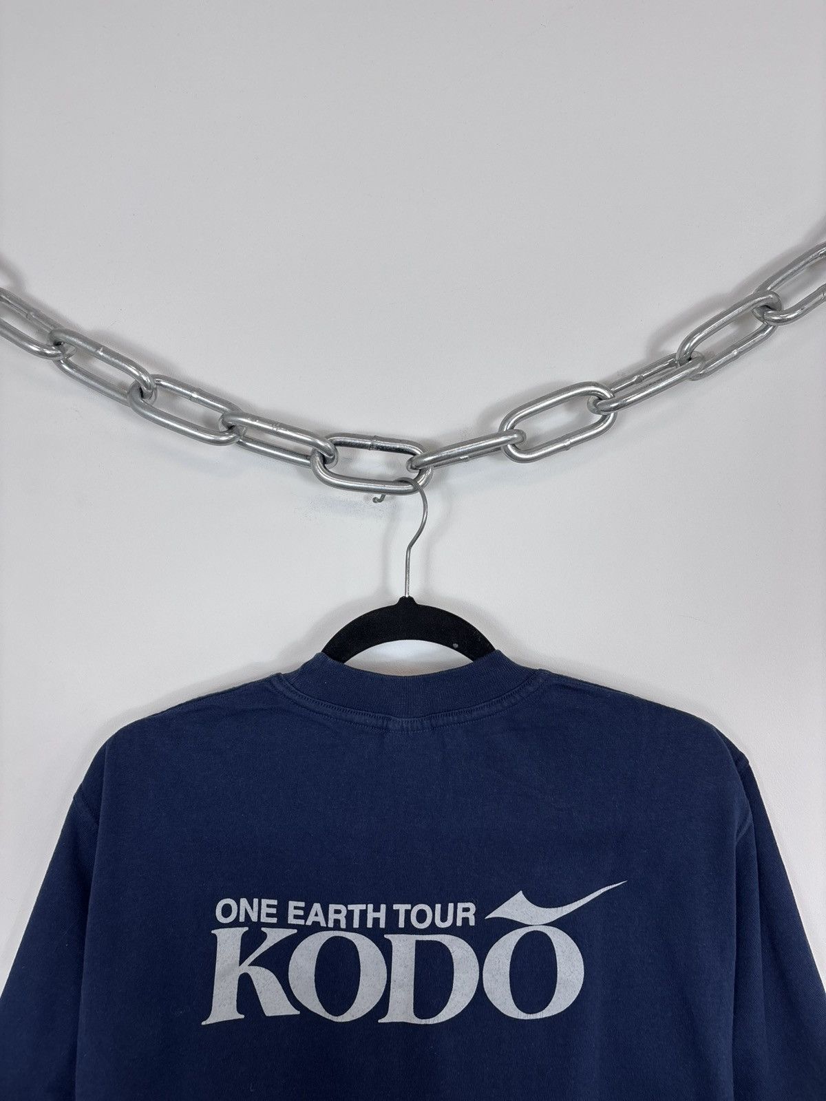 Band Tees Vintage Kodo Japanese Band One Earth Tour Blue T-Shirt Tee Size US M / EU 48-50 / 2 - 14 Thumbnail
