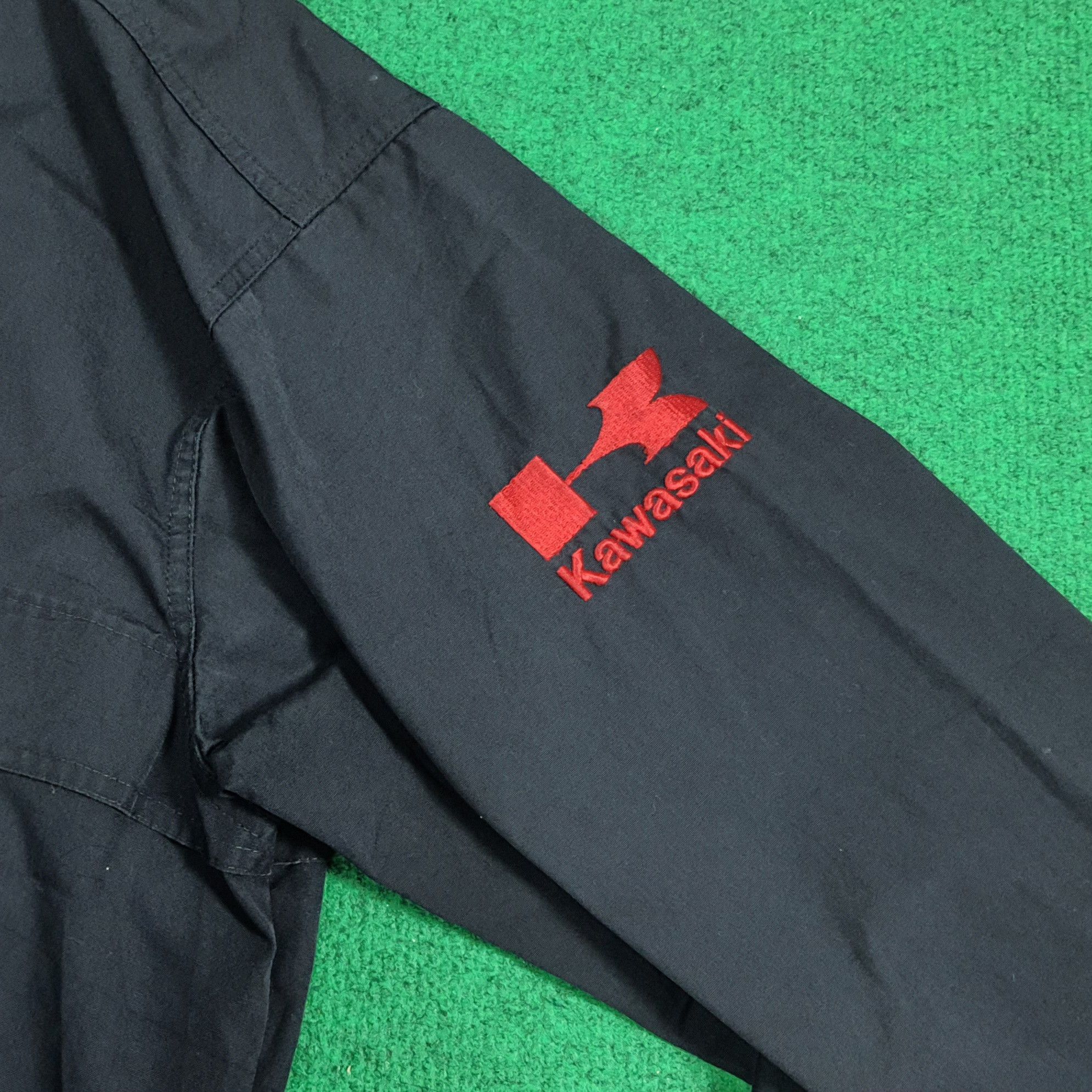 Japanese Brand Vintage KAWASAKI Sports Custom Logo Jacket C282N30 Size US L / EU 52-54 / 3 - 5 Thumbnail
