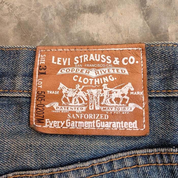 Levi's Levis 505-0207M fenom fragment design Faded denim | Grailed