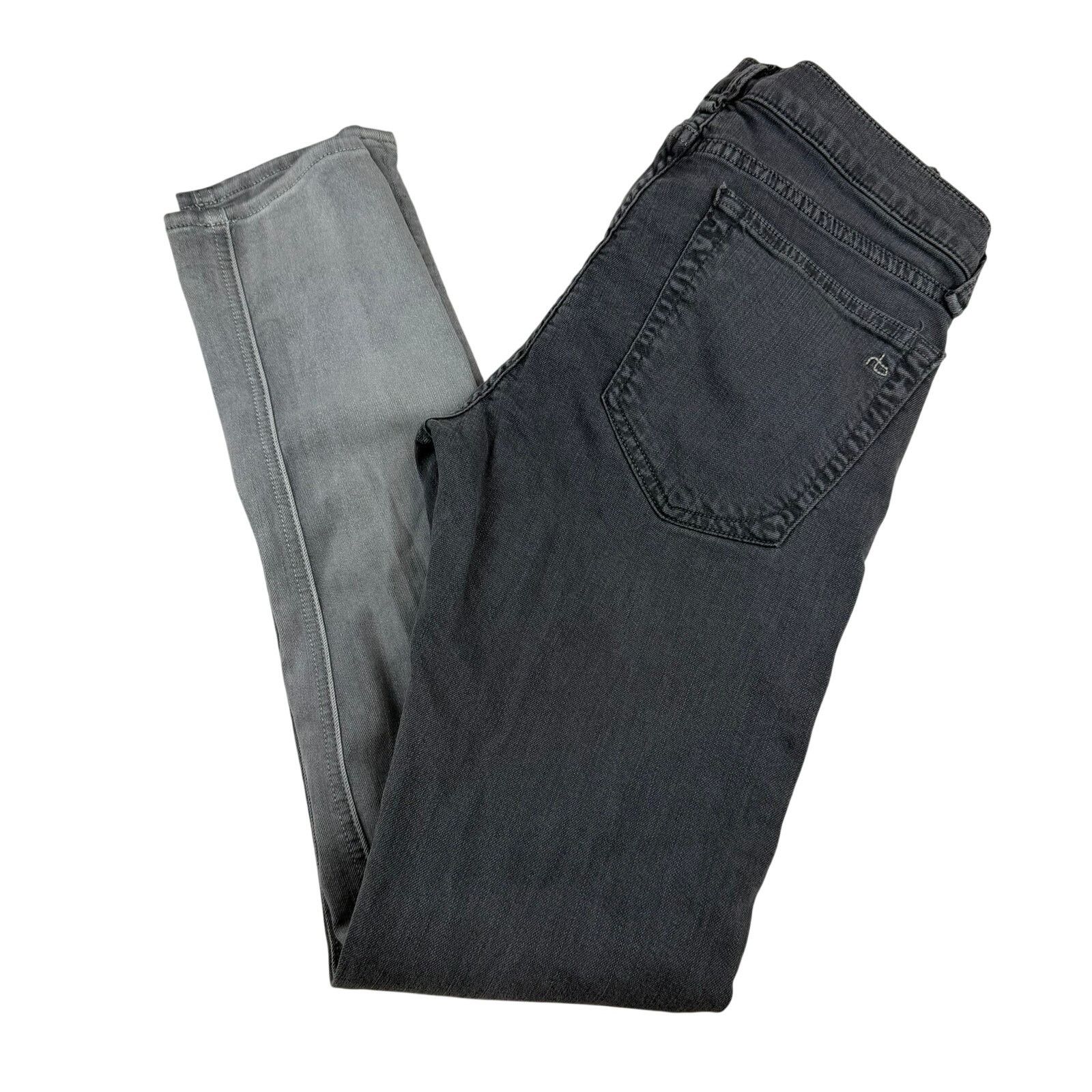 Rag & Bone Rag & Bone Skinny Jeans Size 26 Charcoal Ombre Size 26" / US 2 / IT 38 - 2 Thumbnail