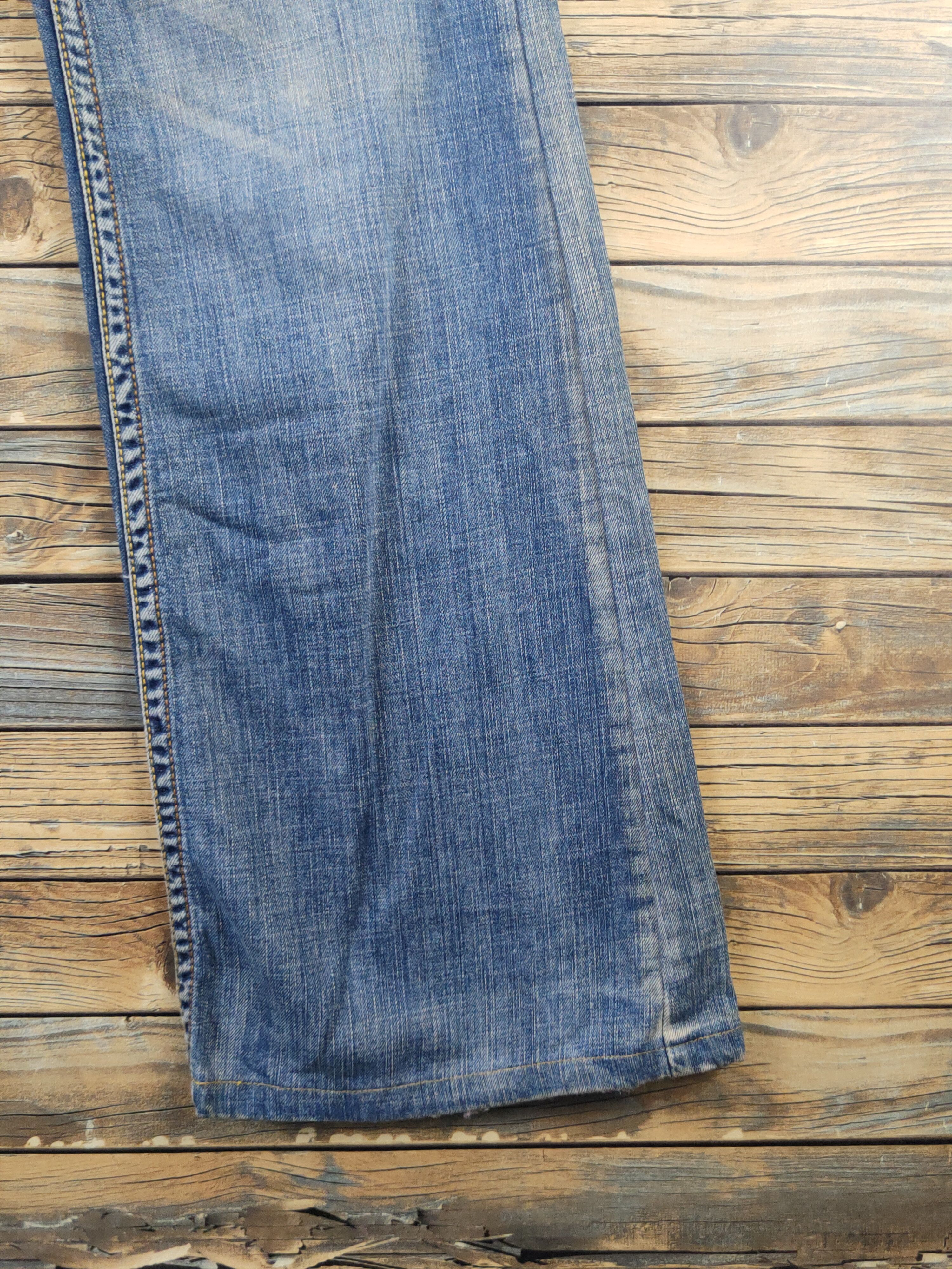 Japanese Brand DL Japanese Brand Blue Distressed Suspender Jeans #1082 Size 28" / US 6 / IT 42 - 9 Thumbnail