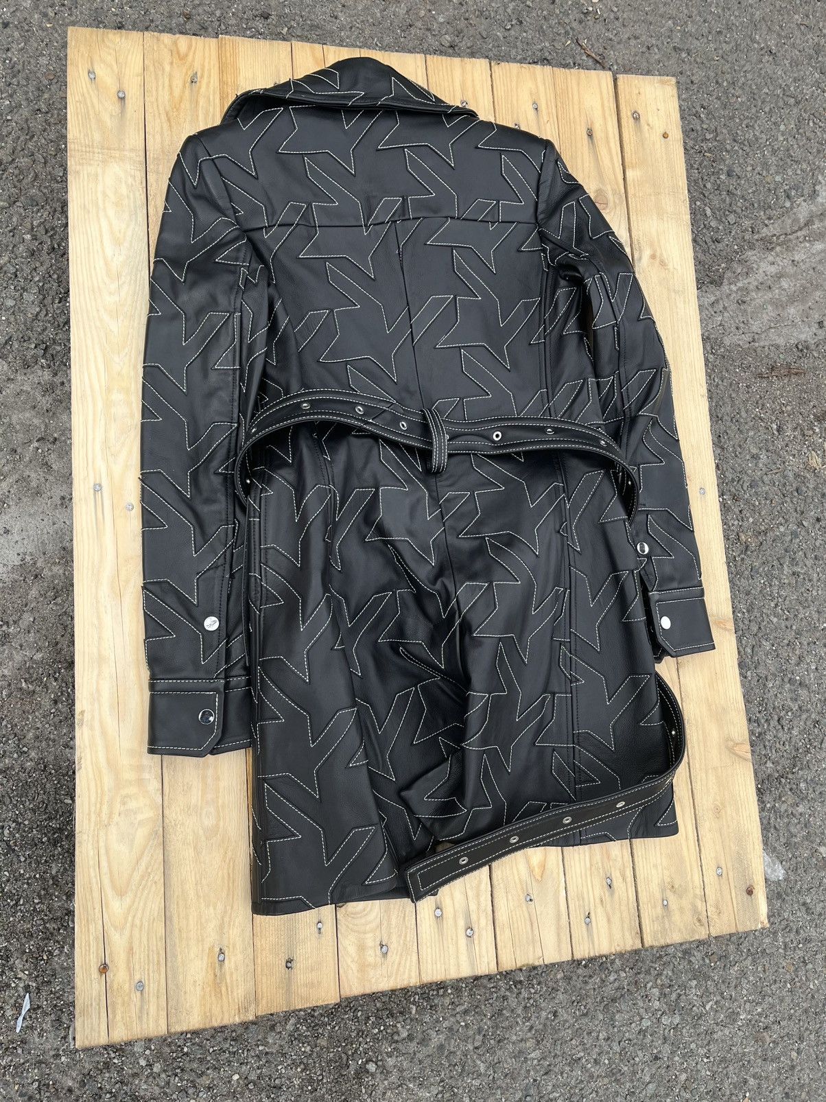 Helmut Lang SAMPLE HELMUT LANG HOUNDSTOOTH LEATHER JACKET Size US XS / EU 42 / 0 - 2 Thumbnail