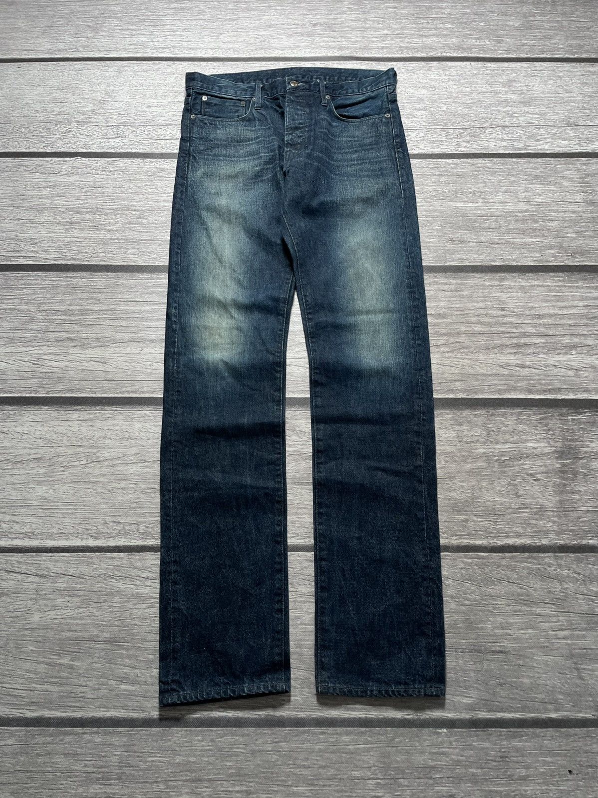 Helmut Lang HELMUT LANG ARCHIVE sanded vintage bootcut jeans | Grailed