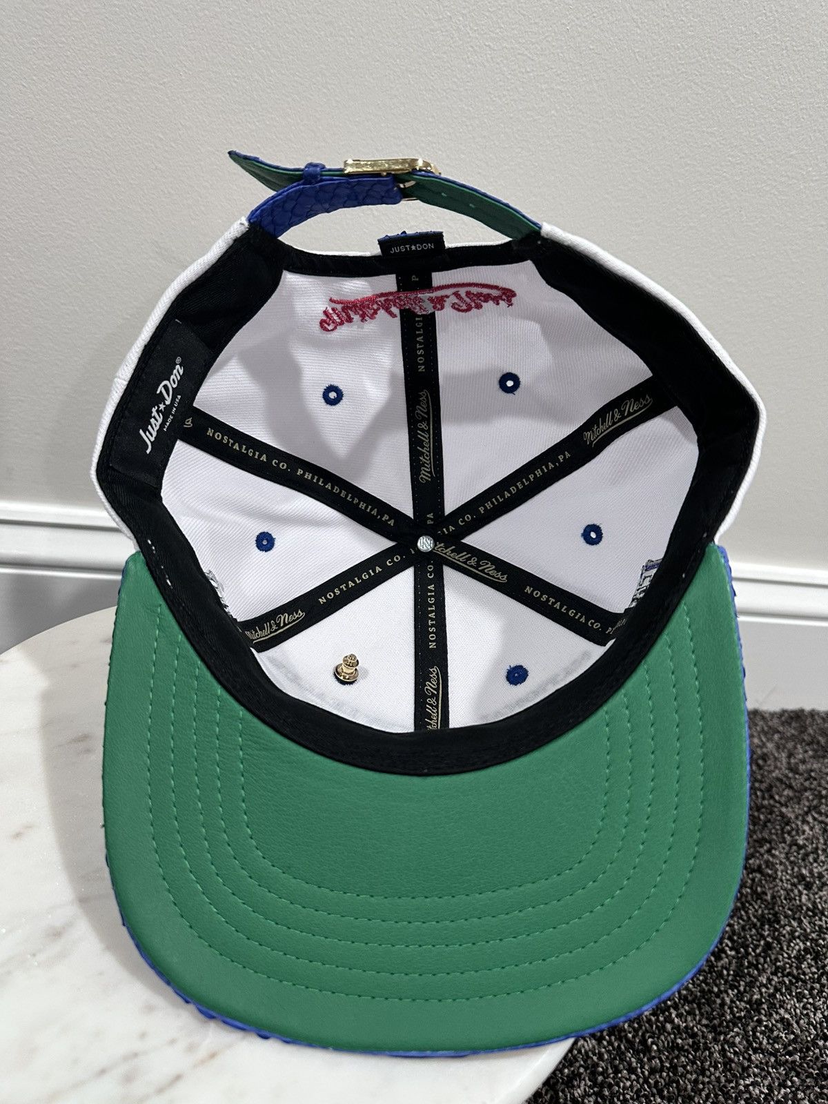 Just Don Just Don x Mitchell & Ness NHL All Star White/Blue Hat Size ONE SIZE - 6 Thumbnail