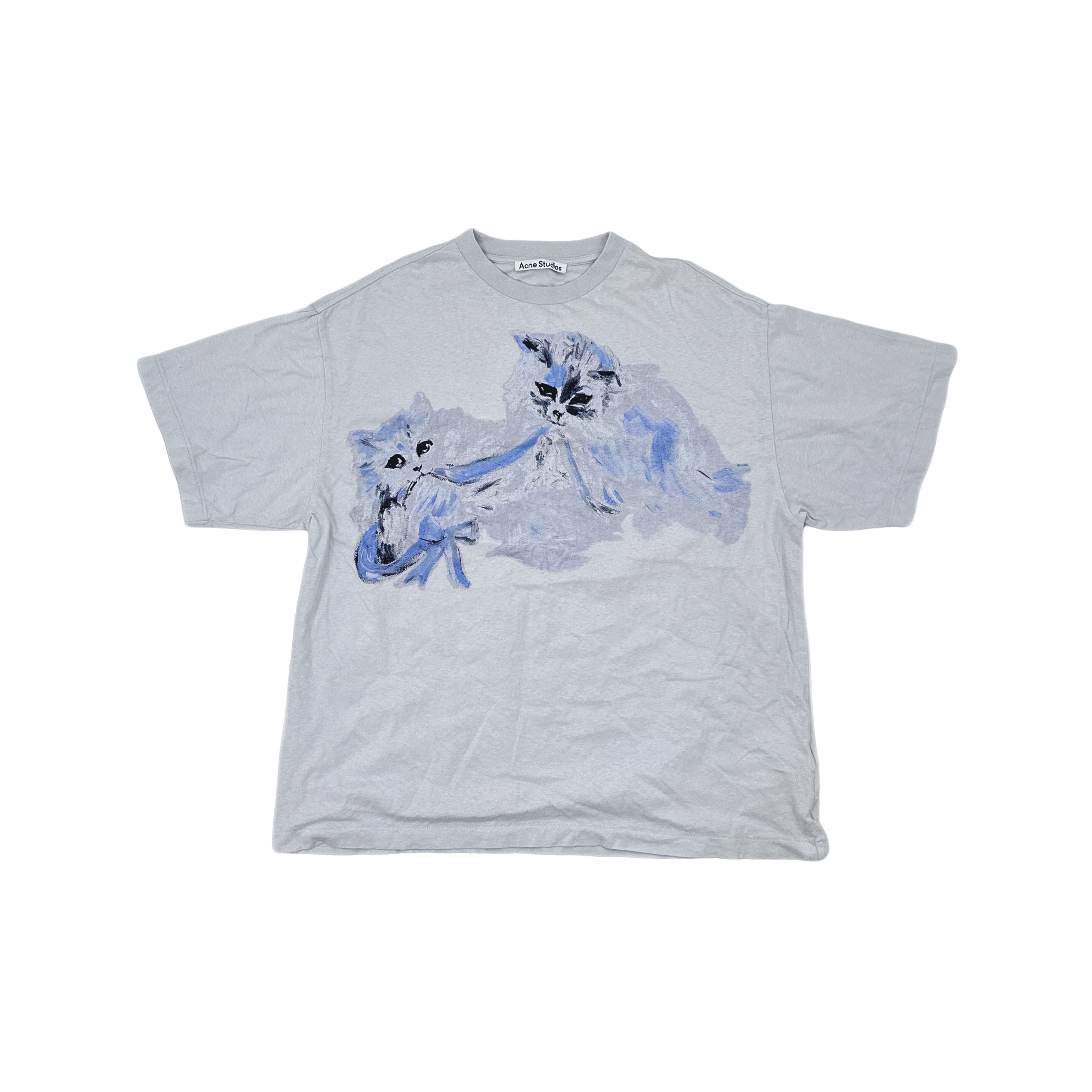 Acne Studios Acne Studios Cat Print T-Shirt Size S Size US S / EU 44-46 / 1 - 1 Thumbnail