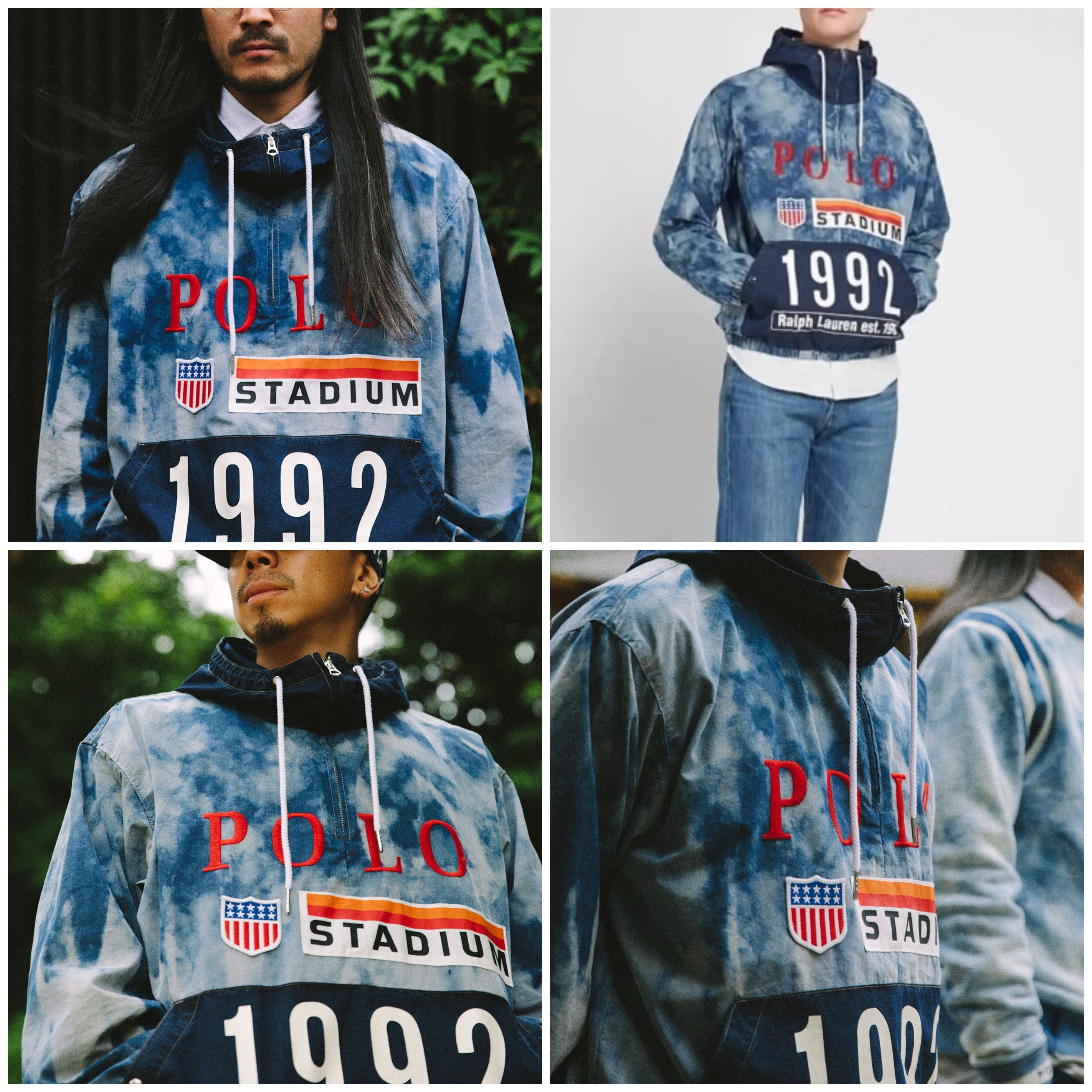 Polo Ralph Lauren Limited 1992 Indigo Stadium Popover Jacket