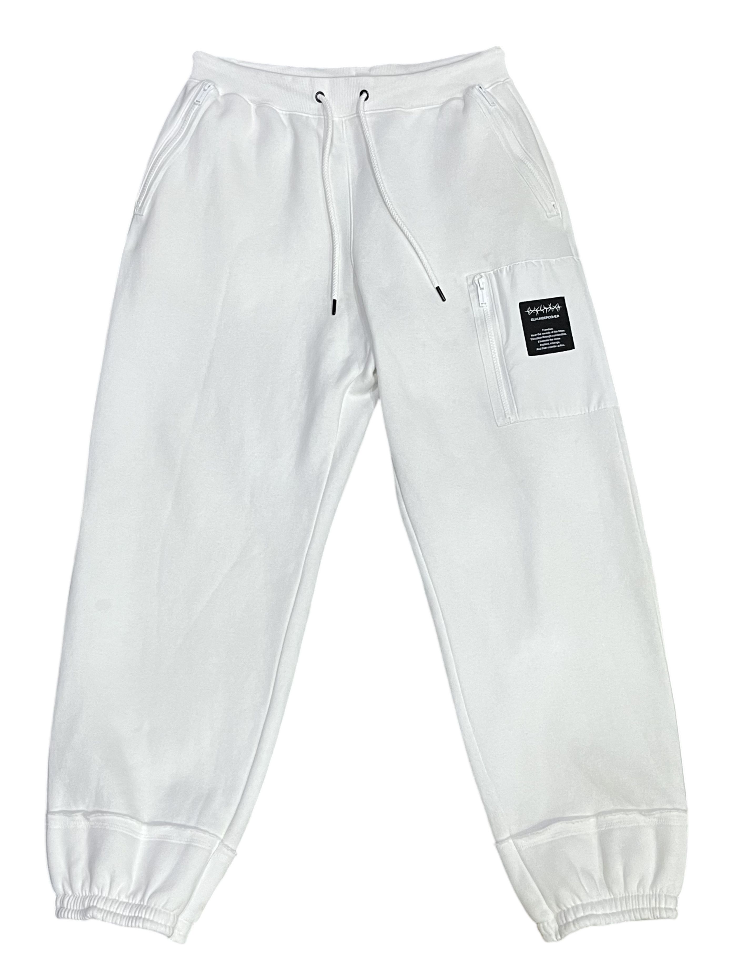 Undercover 🔥🎧"FREEDOM NOISE" GUxUNDERCOVER White Sweat Pants Size US 34 / EU 50 - 2 Thumbnail