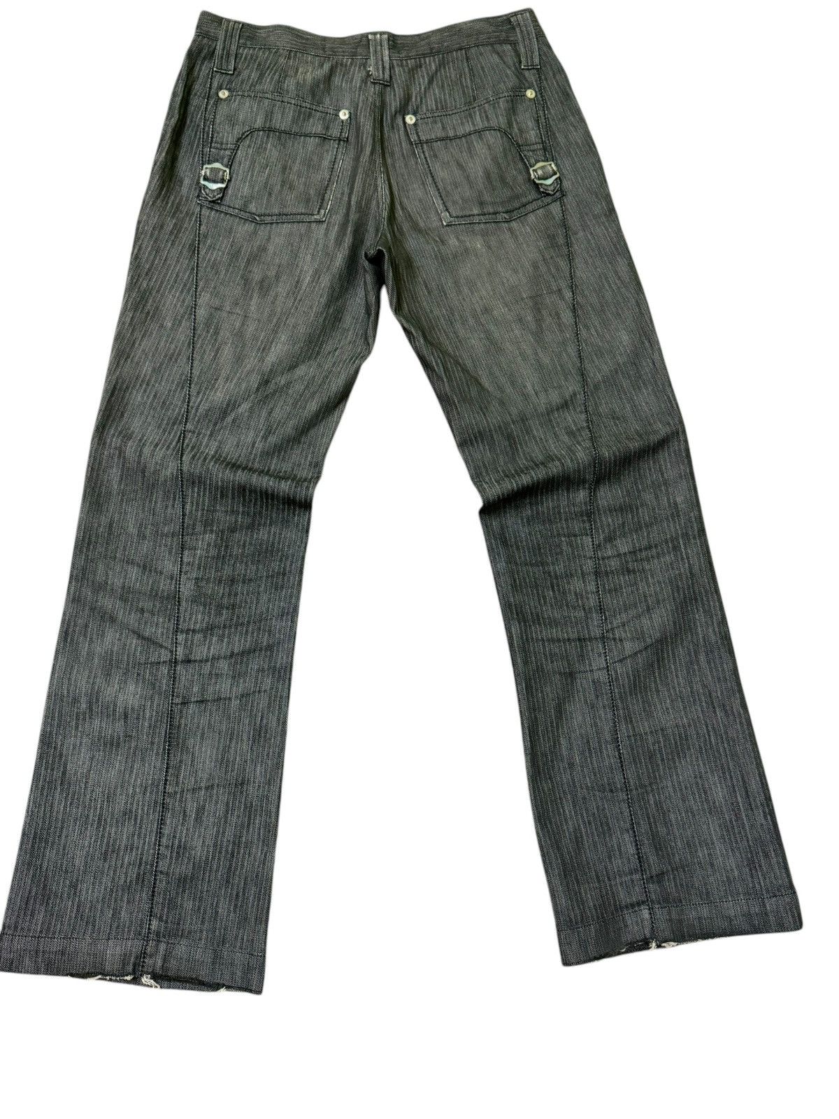 Hysteric Glamour × If Six Was Nine Flare Takiaq.com Asymmetrical Striped Buckle Pocket Pant Size US 33 - 11 Thumbnail
