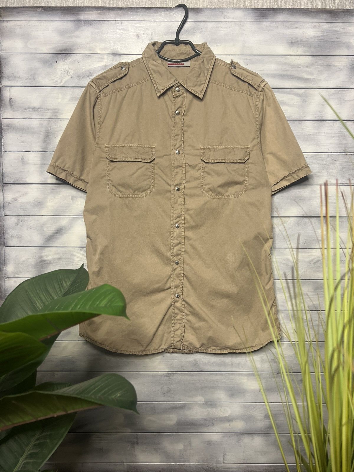 Prada Rare Luxury Shirt Prada Red Tab Vintage. Size US M / EU 48-50 / 2 - 1 Thumbnail