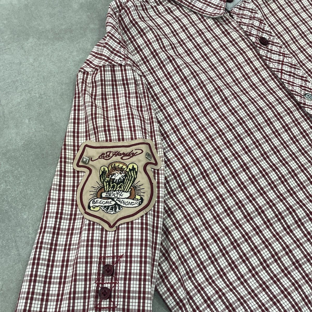 Ed Hardy Ed Hardy Eagle Ship Button Shirt Size M Size US M / EU 48-50 / 2 - 7 Thumbnail
