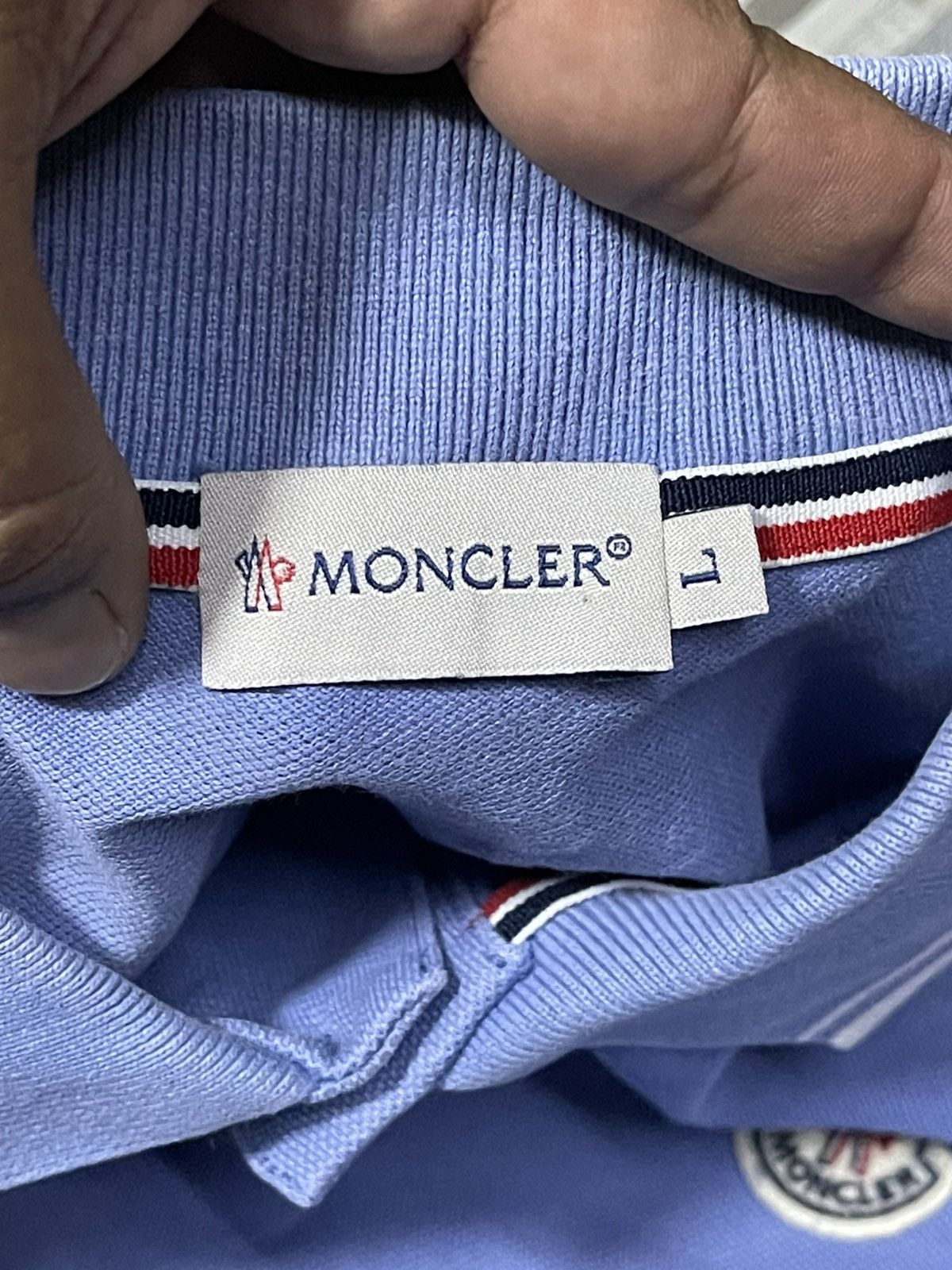 Moncler Moncler Polo Shirt Size US L / EU 52-54 / 3 - 3 Thumbnail