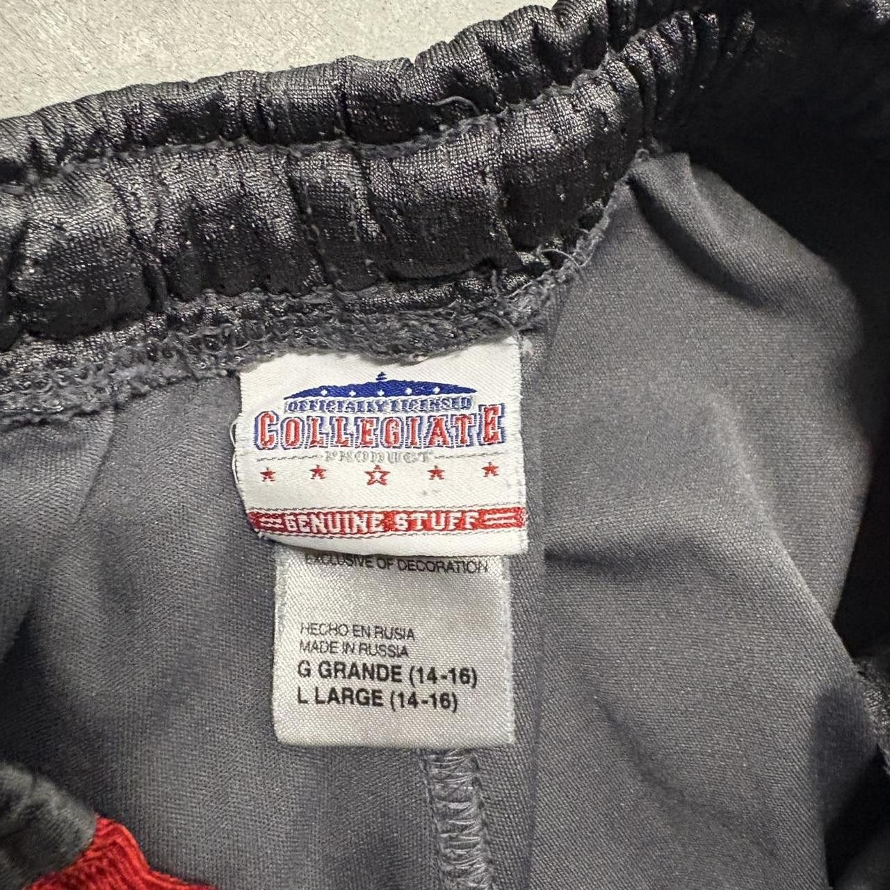 Vintage Crazy Vintage Y2K/2000s Baggy Striped North Carolina State University Grey and red Mesh Sweatpants! Size US 32 / EU 48 - 7 Thumbnail