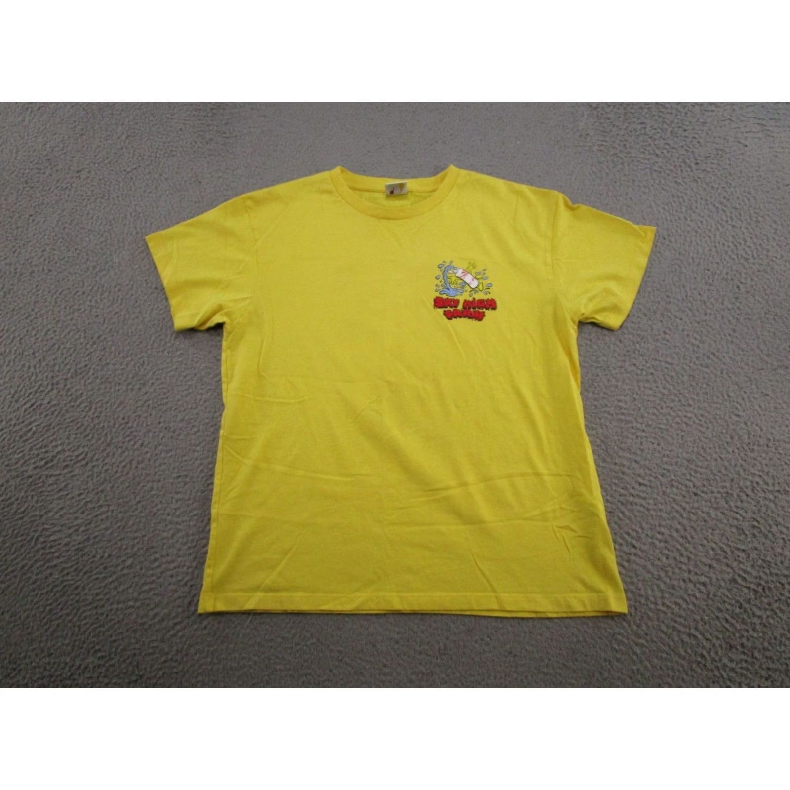Vintage Sky High Farm T-Shirt Men's M Yellow Graphic Print Cow Slippery When Wet Streetwear Organic Cotton Size US M / EU 48-50 / 2 - 4 Thumbnail