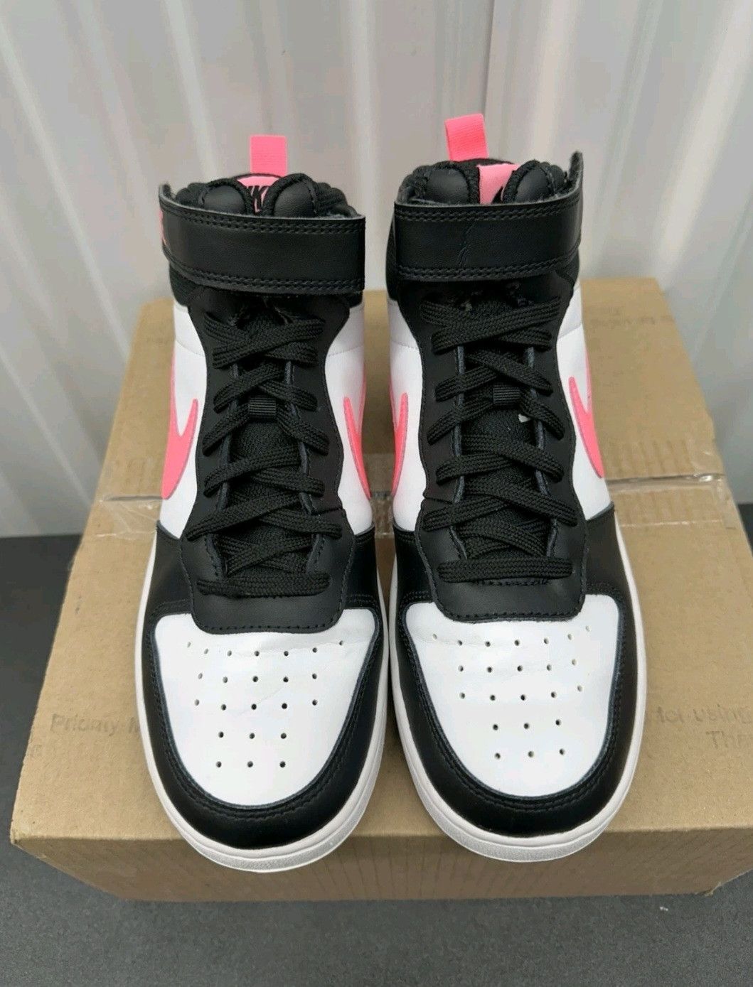 Nike Nike Court Borough Mid 2 GS White Sunset Pulse Size 7Y Size US 7 / EU 40 - 2 Thumbnail