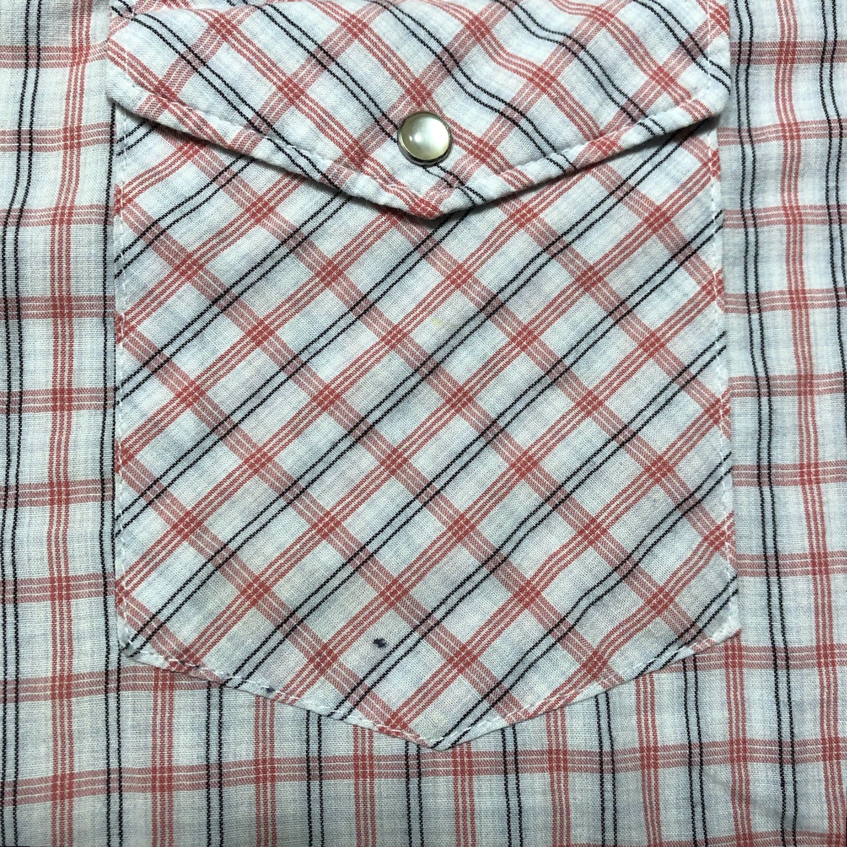 Wrangler Wrangler Western Pearl Snap Shirt Mens 3X Big Man White Plaid Casual Cowboy Size US XXL / EU 58 / 5 - 4 Thumbnail