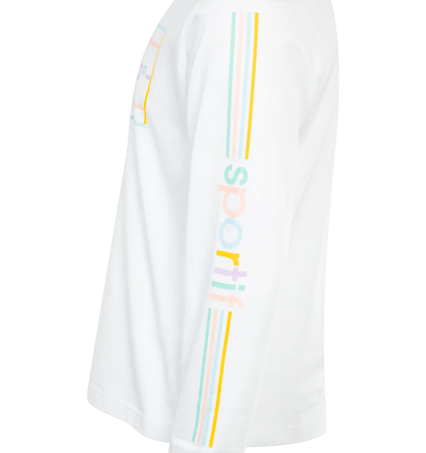 Casablanca o1h1sh11224 Pastel Court Long Sleeve T-Shirt in White/Multi Size US L / EU 52-54 / 3 - 3 Thumbnail