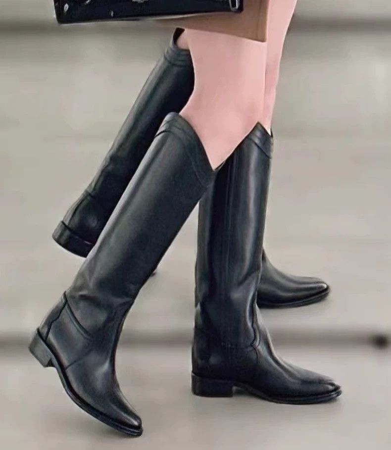 Saint Laurent Paris Saint Laurent Paris Long riding boots Size US 5.5 / IT 35.5 - 2 Thumbnail