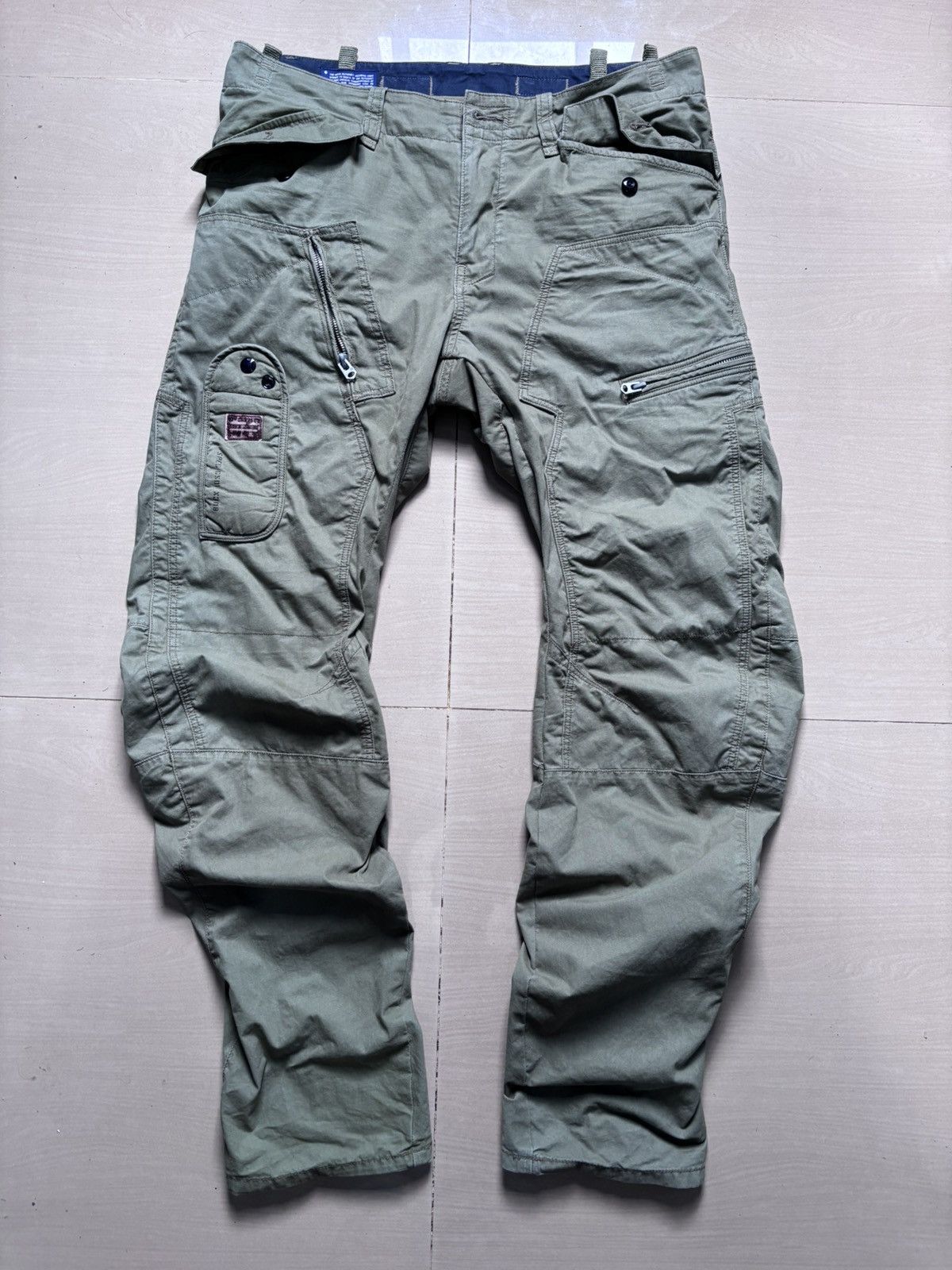G-Star Vintage G-Star Raw Green Cargo 3D Powell double Knee Size US 33 - 1 Thumbnail