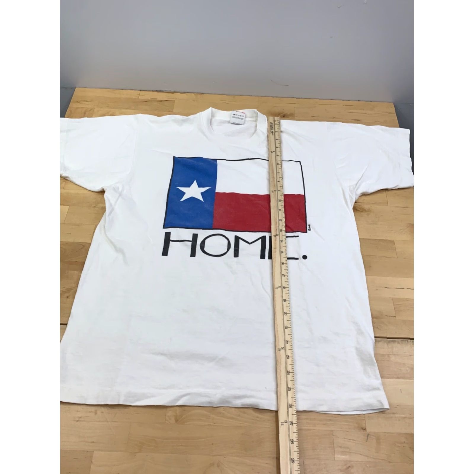 Fruit Of The Loom VINTAGE Texas Lone Star State T Shirt Mens L White Crew Neck Flag Graphic Print 11067 Size US L / EU 52-54 / 3 - 5 Thumbnail