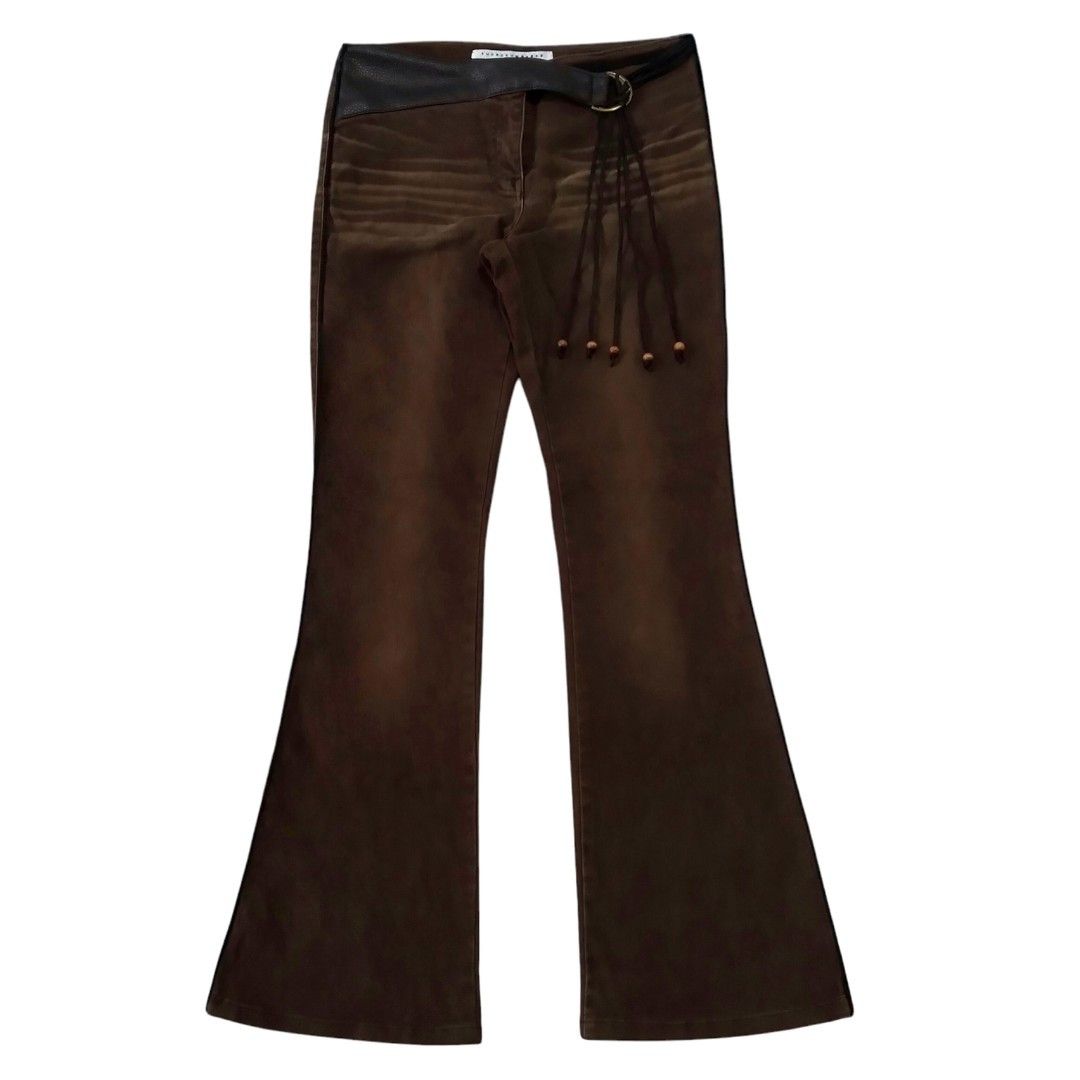 Sunao Kuwahara Flared Retro Bell Bottom Pants Beaded Tassels