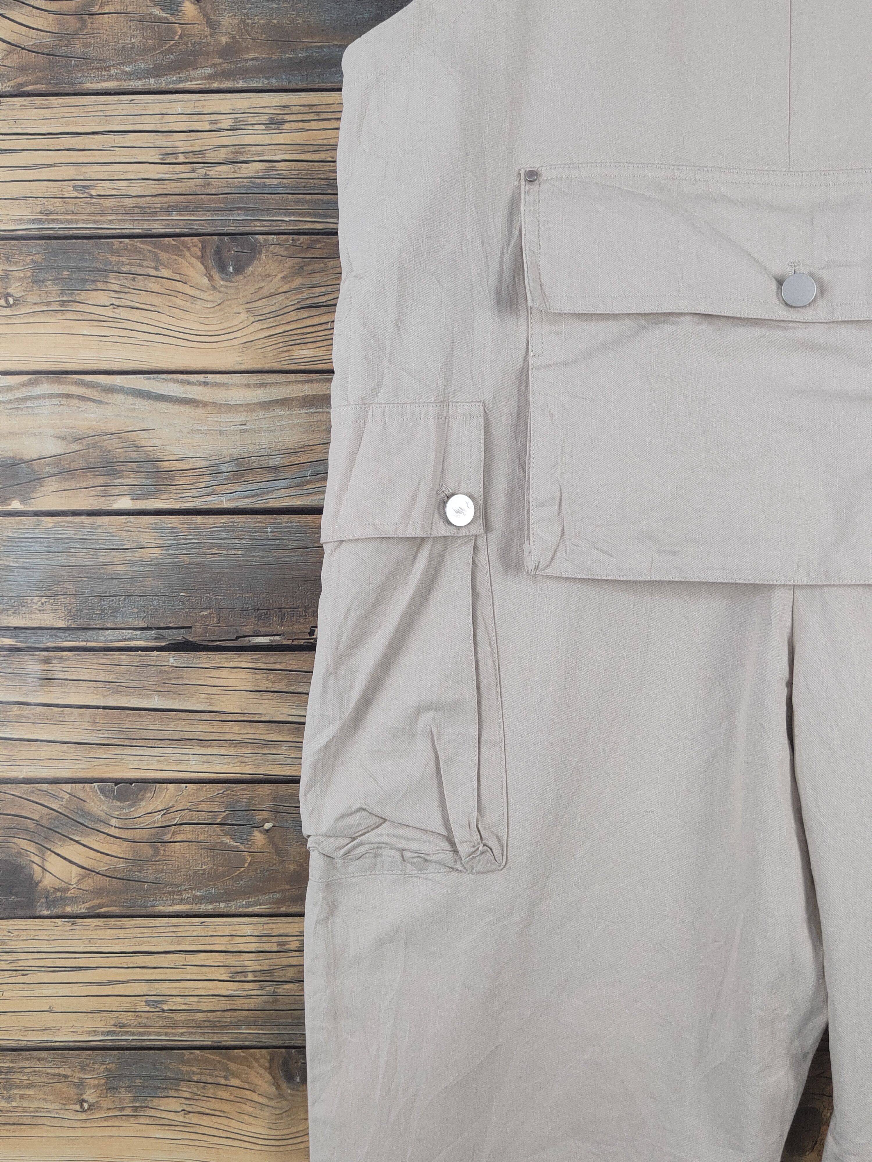 Marvel Comics × Vintage Vintage Marvel-Jupe Vendue Beige Overall Jumpsuits Size 37" - 15 Thumbnail