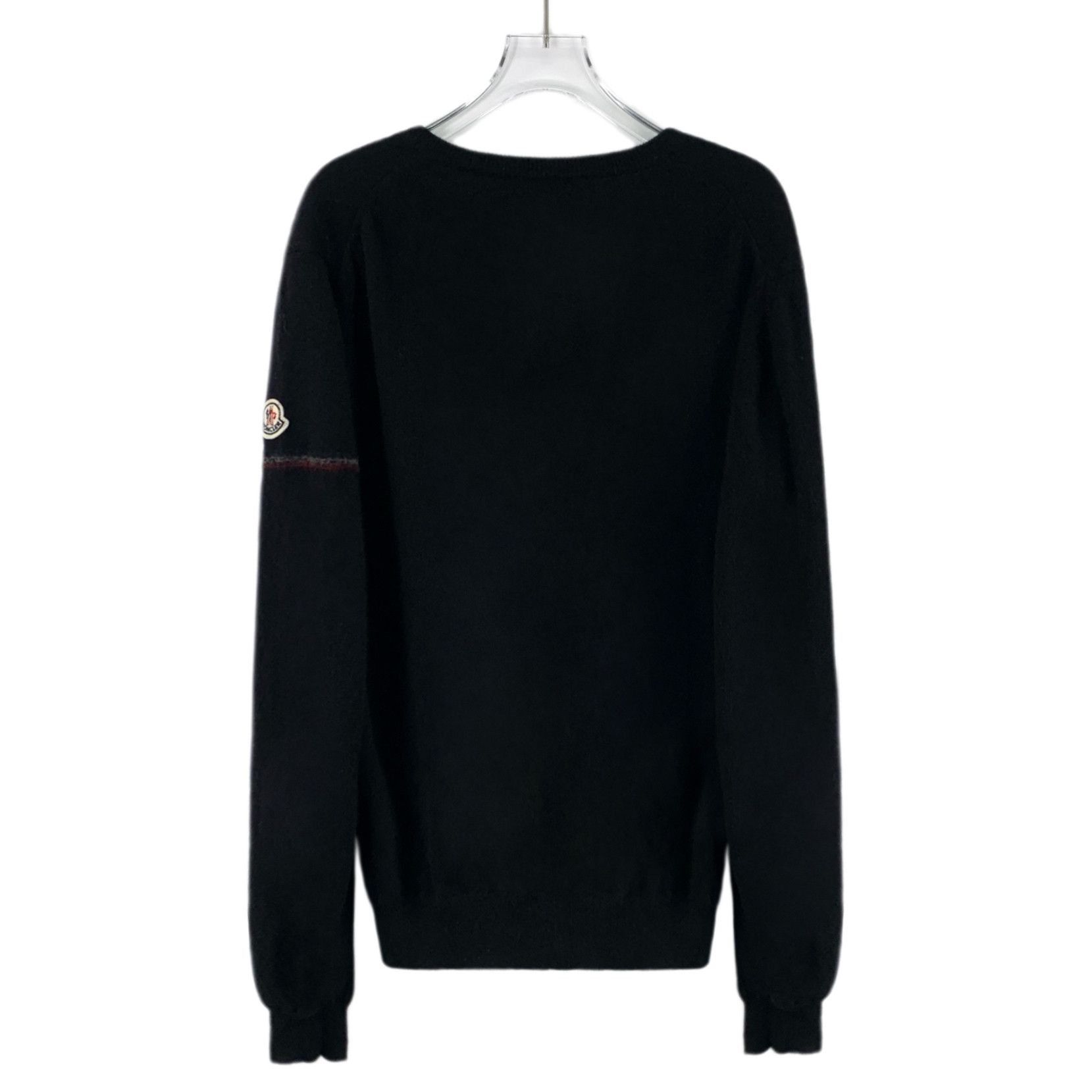 Moncler Moncler Logo Wool Sweater Black (XXL) Size US XXL / EU 58 / 5 - 2 Thumbnail