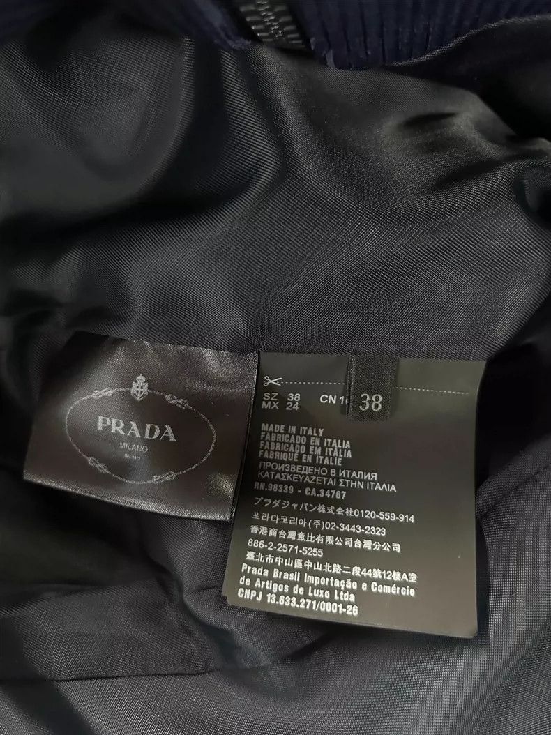 Prada prada 8-point sleeve dark blue casual zip jacket 2504-Nexta Size XS / US 0-2 / IT 36-38 - 8 Thumbnail