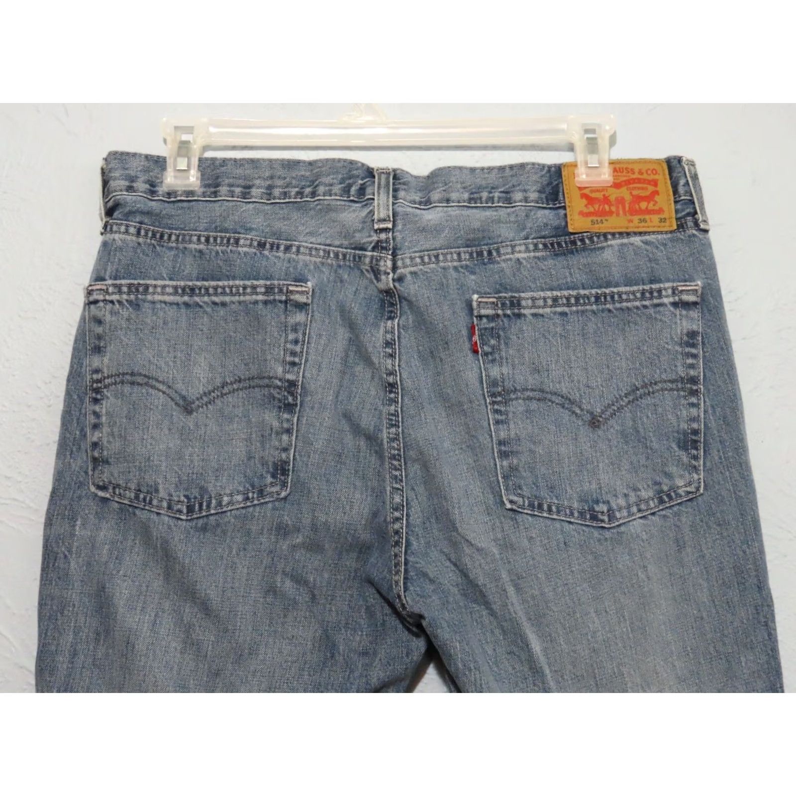 Levi's Levi's 514 Straight Fit Jeans Mens 36x32 Blue Denim Zip Fly 5-Pocket Regular Rise Mid Blue Lincoln? Size US 36 / EU 52 - 6 Thumbnail