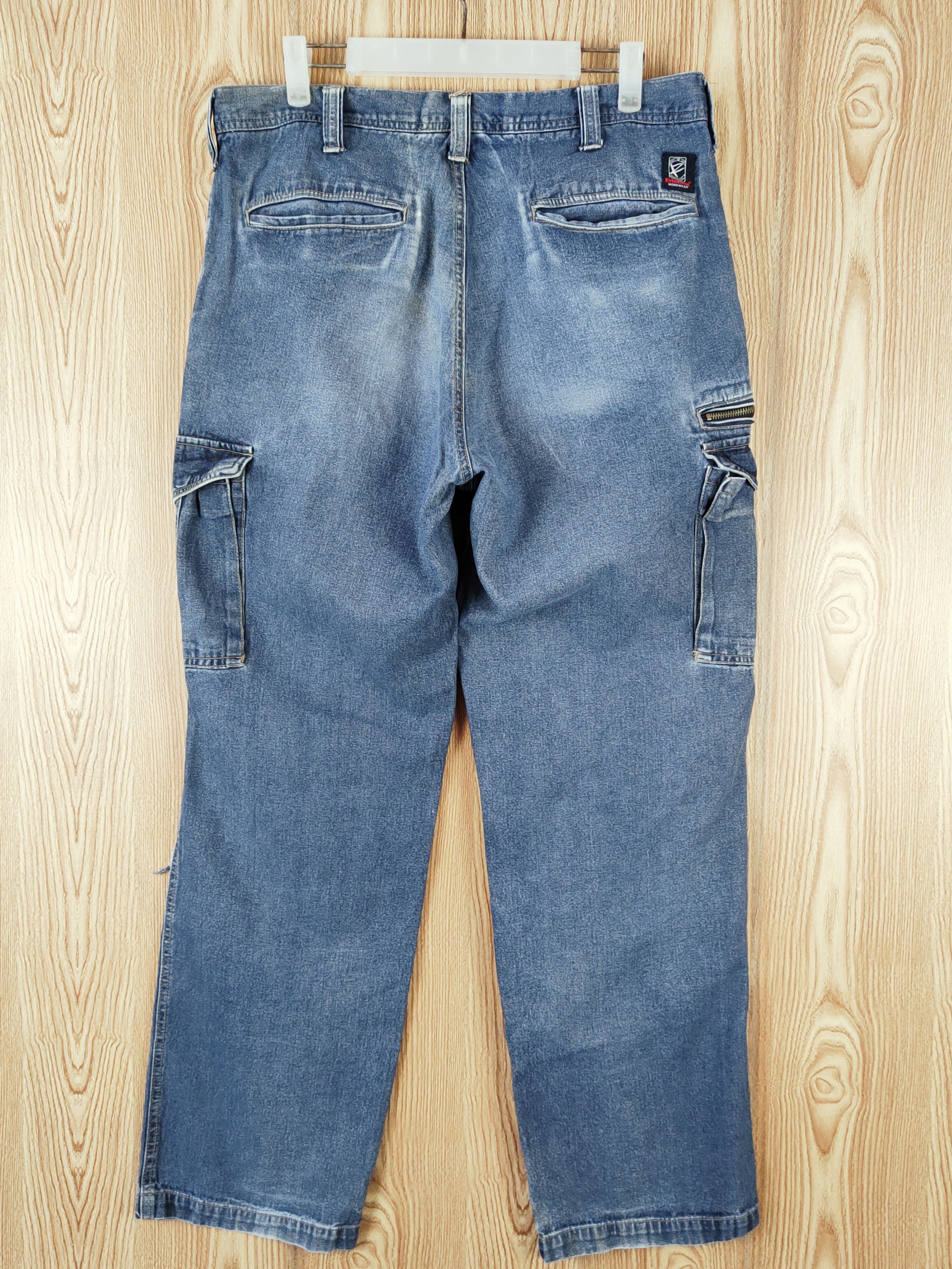 Japanese Brand Evenriver Dark Blue Faded Distressed Ripped Jeans #W612 Size US 34 / EU 50 - 7 Thumbnail