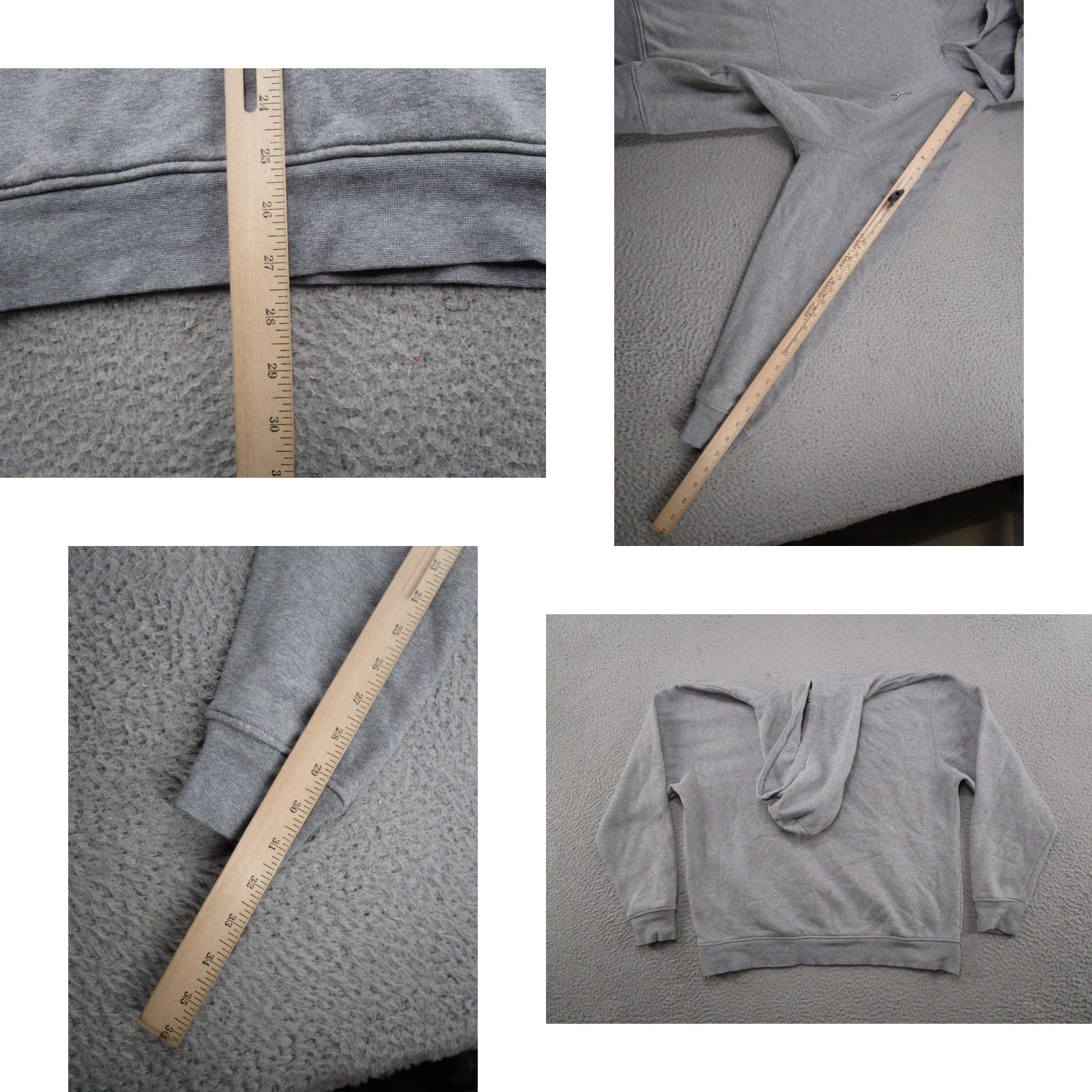 Jordan Brand VINTAGE Jordan Air Hoodie Pullover Mens L Gray Brooklyn Essentials Sweatshirt DQ7466-091 Size US L / EU 52-54 / 3 - 8 Thumbnail