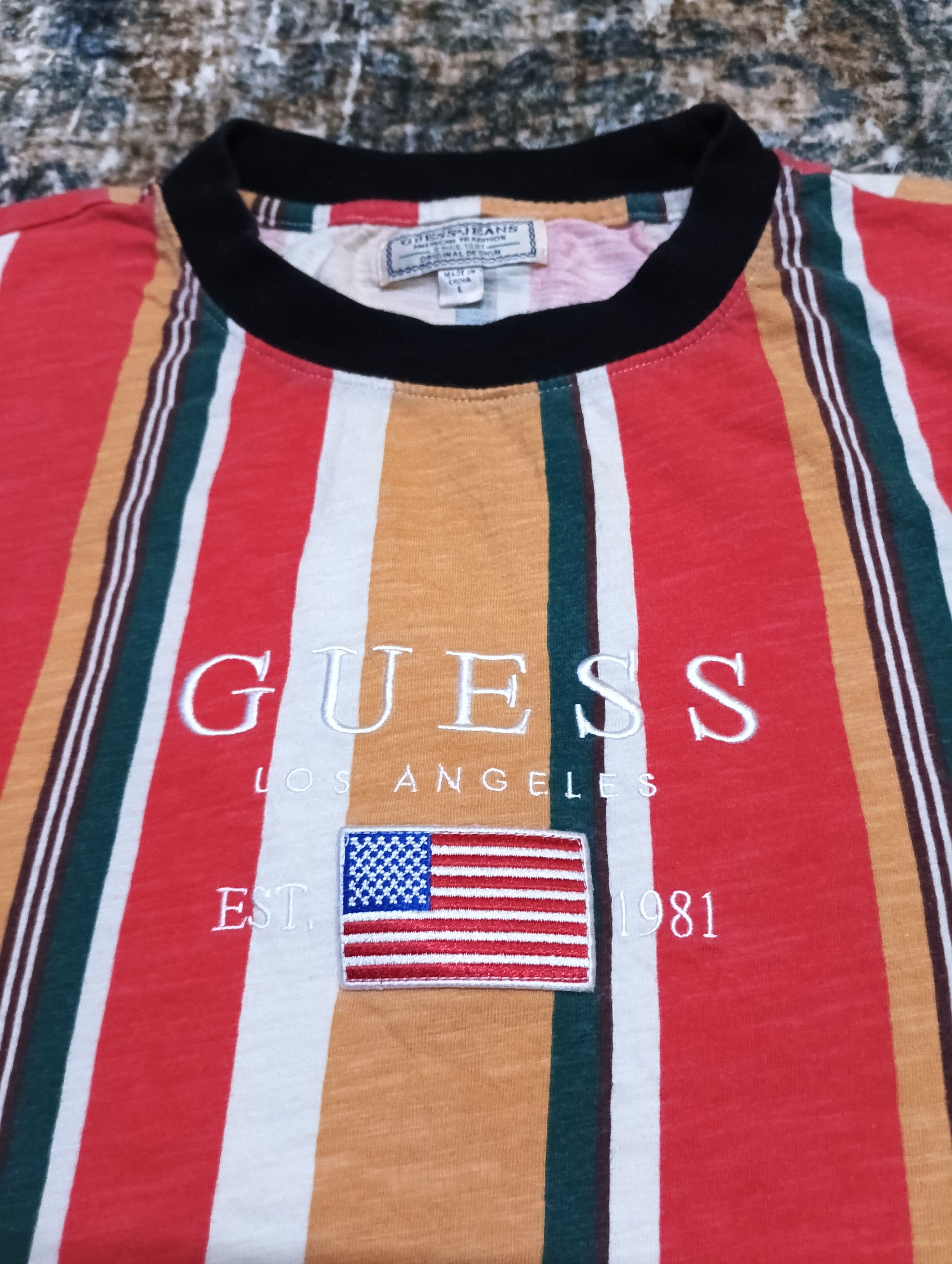 A$AP Rocky × Guess × Rap Tees Vintage 90's guess stripe asap rocky tees Size US L / EU 52-54 / 3 - 3 Thumbnail