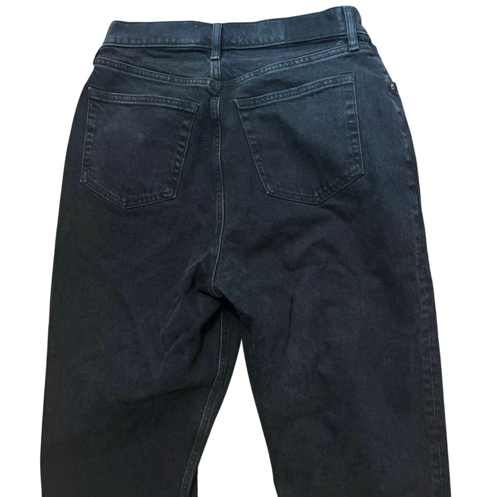 Abercrombie & Fitch Abercrombie & Fitch Dad High Rise Curve Love Jean Black 8R Size 30" / US 8 / IT 44 - 6 Thumbnail