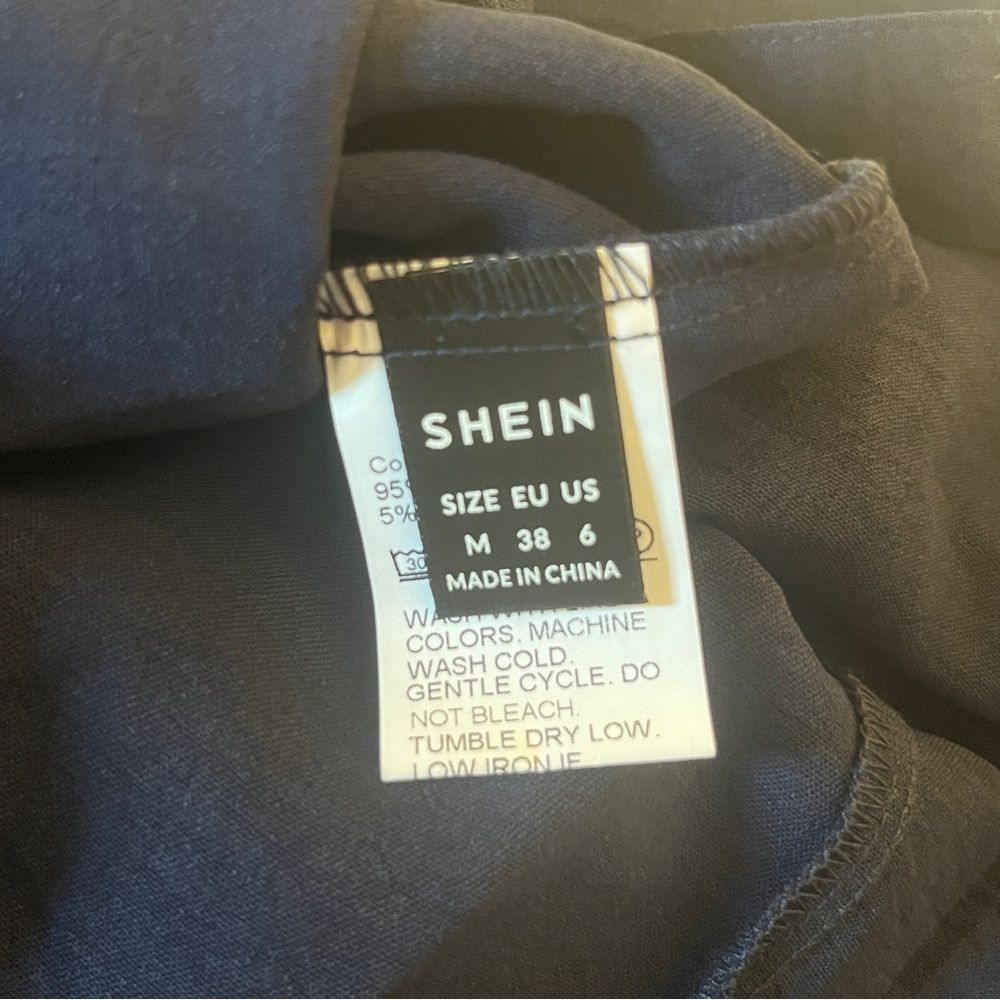 Shein SHEIN Dual Pocket Overall Jumpsuit Navy Blue Medium Size 28" / US 6 / IT 42 - 5 Thumbnail