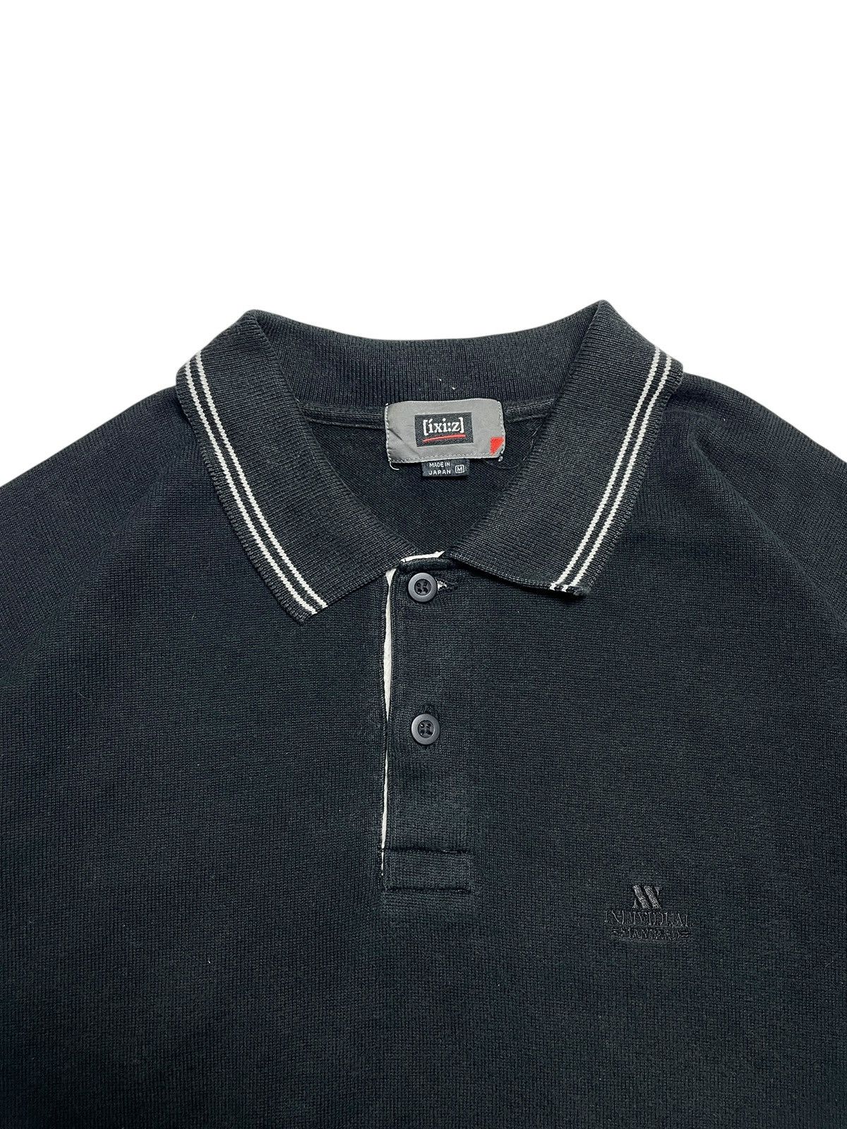 Japanese Brand 2000’s Ixi:z - Cutton Knit Stripe Carol Polo Size US M / EU 48-50 / 2 - 3 Thumbnail