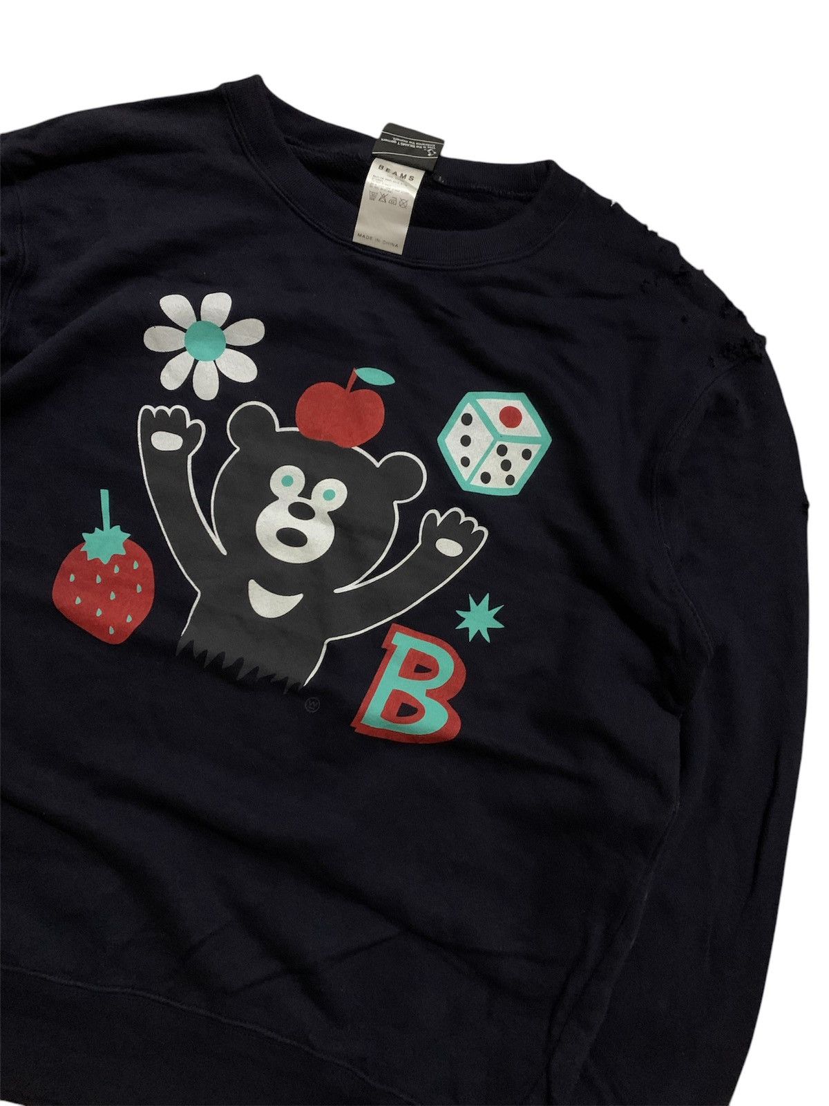 Beams Plus × Japanese Brand Japanese Beams Bear Logo Sweatshirt Size US M / EU 48-50 / 2 - 3 Thumbnail